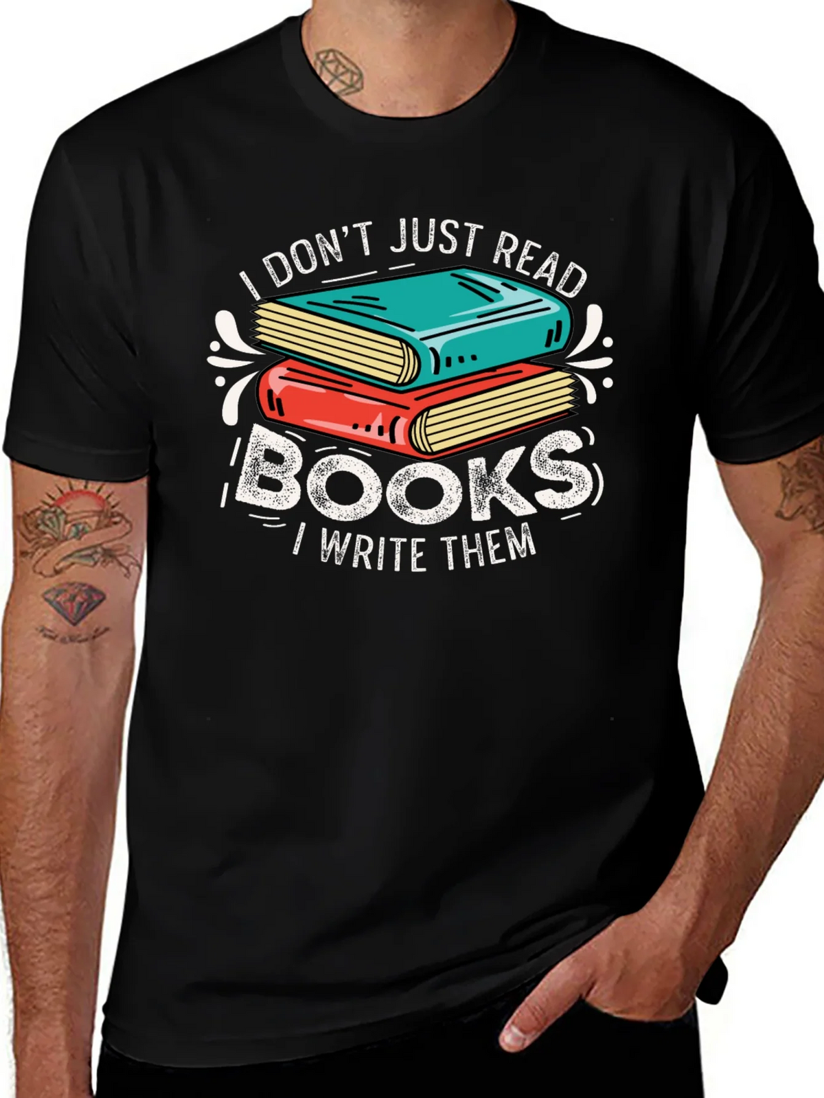 Book Lover Graphic Tee - I Dont Just Read I Write product image 1