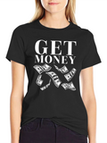 Get Money Black T-Shirt Graphic Print product image 1