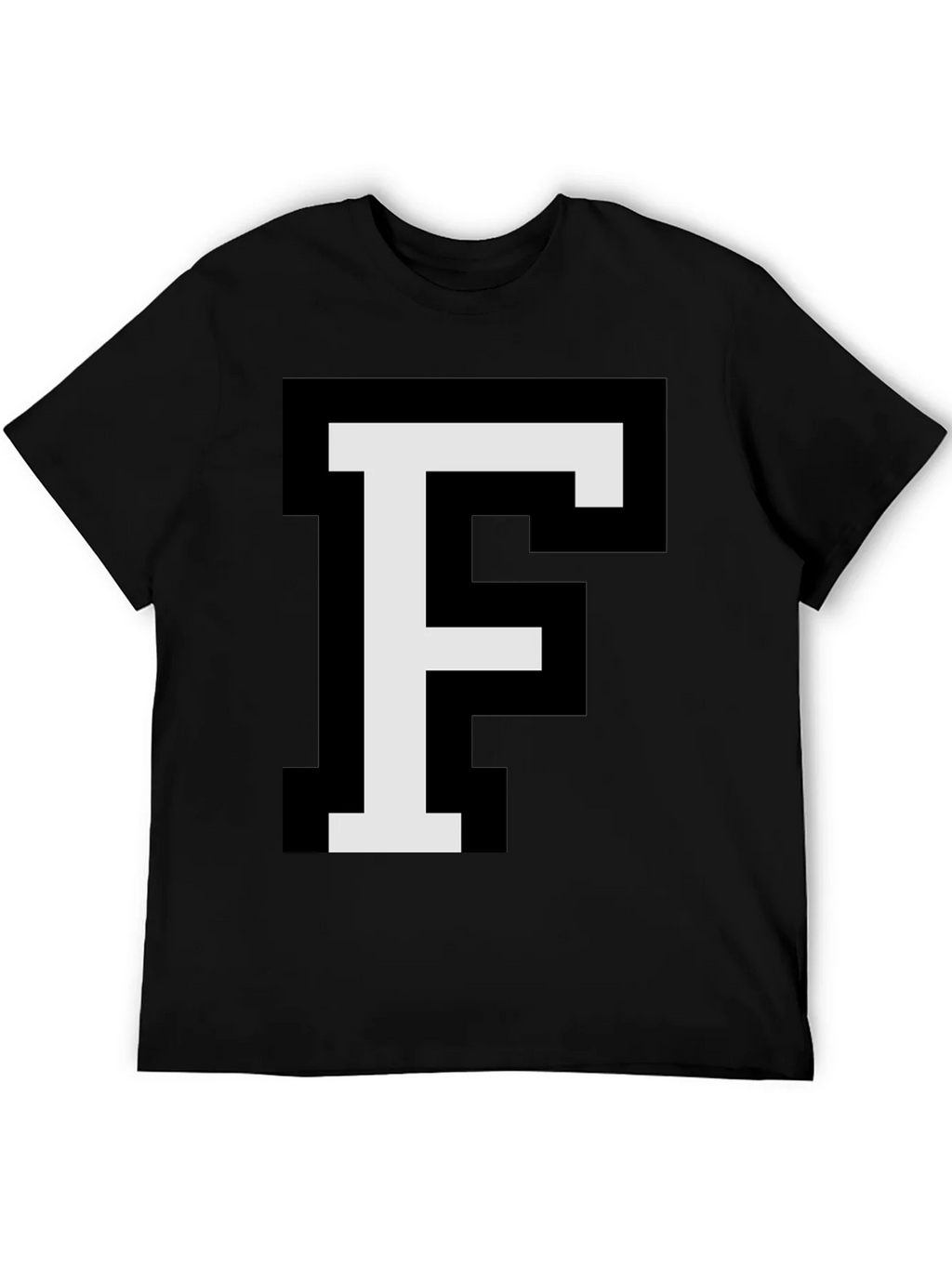Pixel Letter F Graphic Tee - Retro Gaming Style product image 3