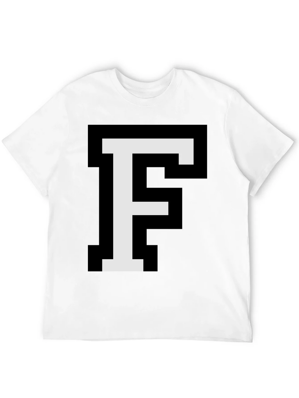 Pixel Letter F Graphic Tee - Retro Gaming Style product image 7