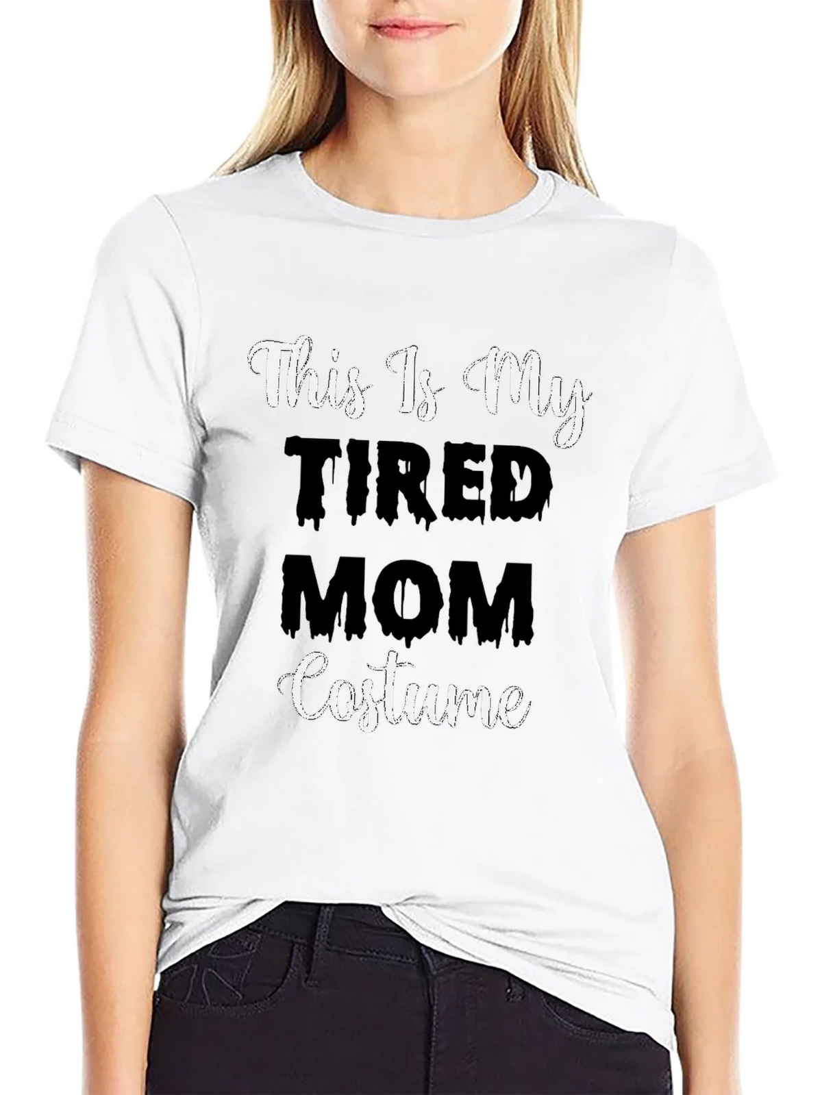 Tired Mom Costume T-Shirt - Halloween Tee product image 8