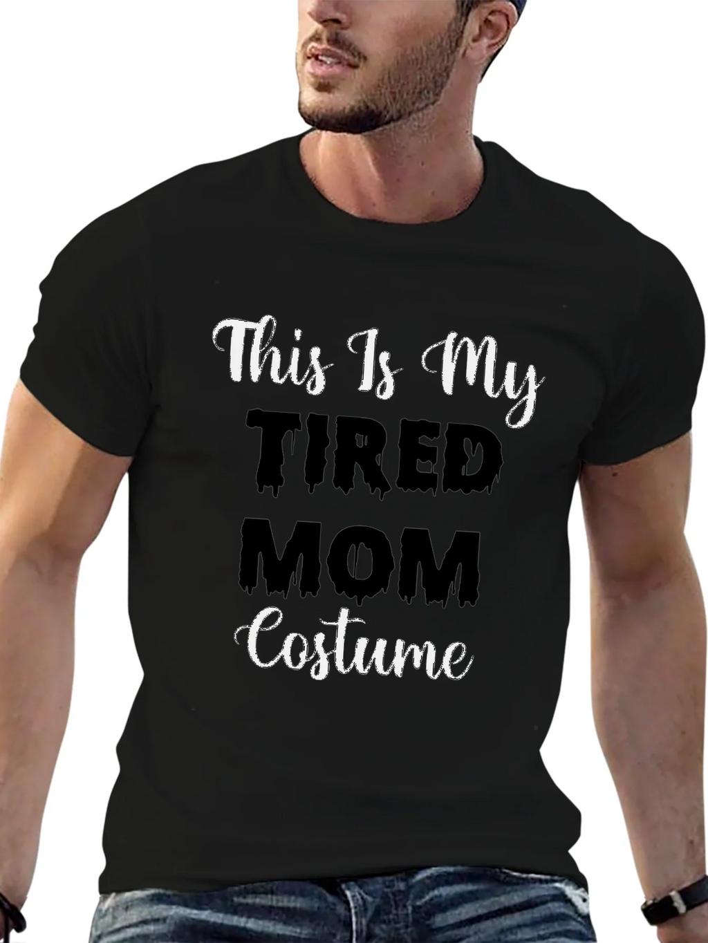 Tired Mom Costume T-Shirt - Halloween Tee product image 6