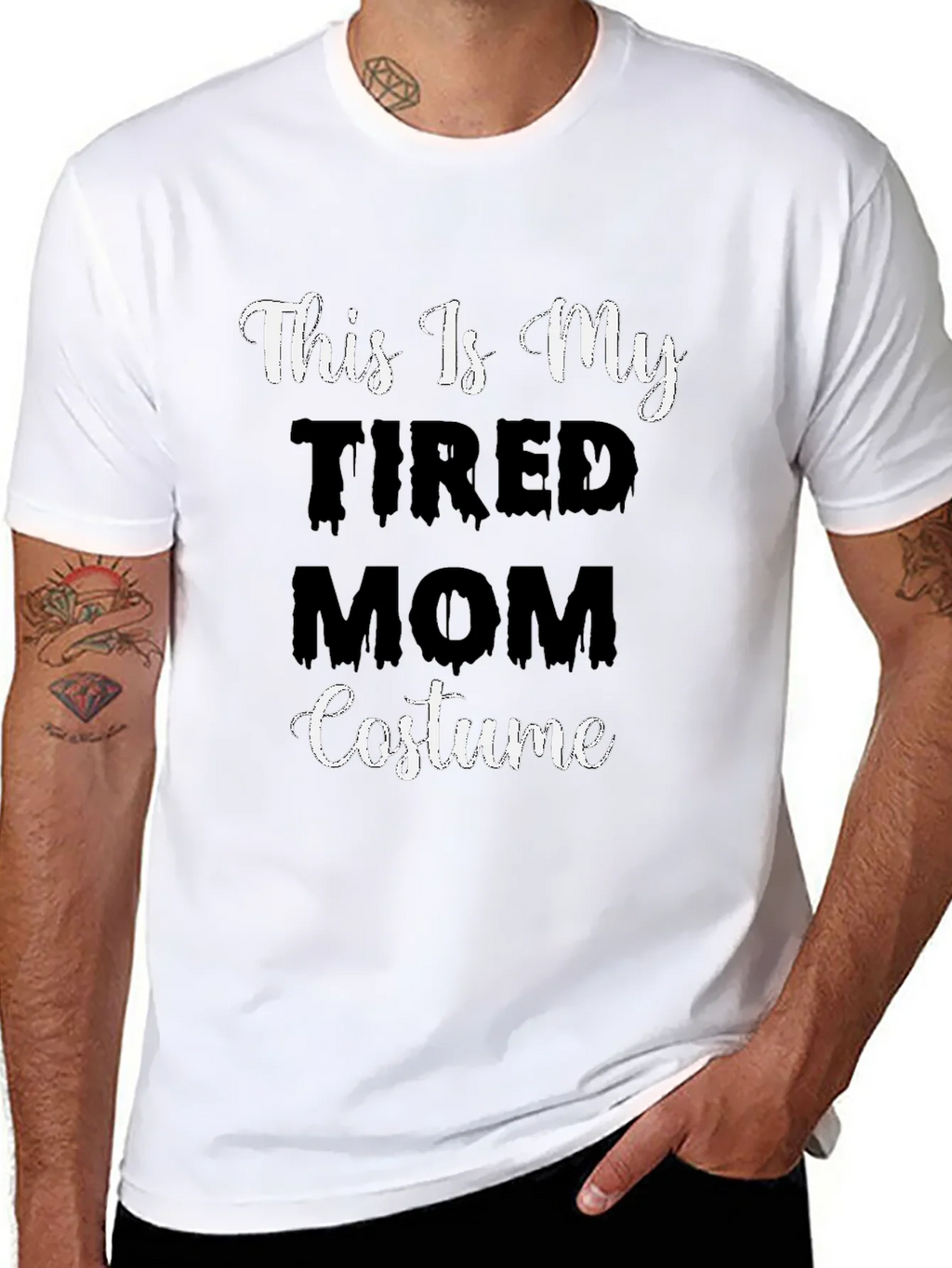 Tired Mom Costume T-Shirt - Halloween Tee product image 7