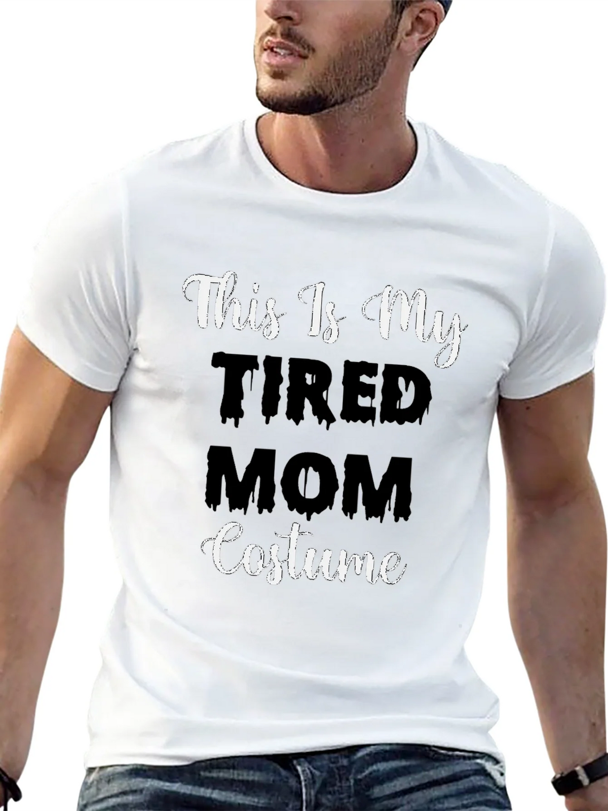 Tired Mom Costume T-Shirt - Halloween Tee product image 12