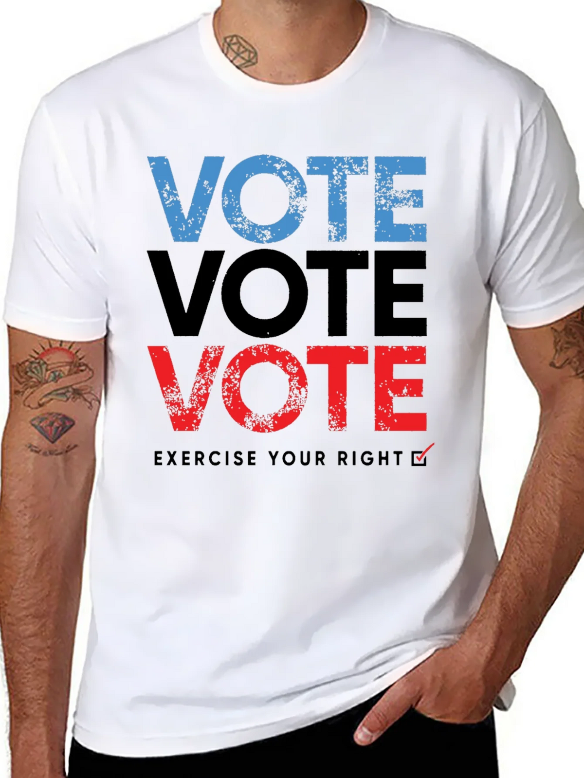 Vote T-Shirt: Exercise Your Right - Black product image 7