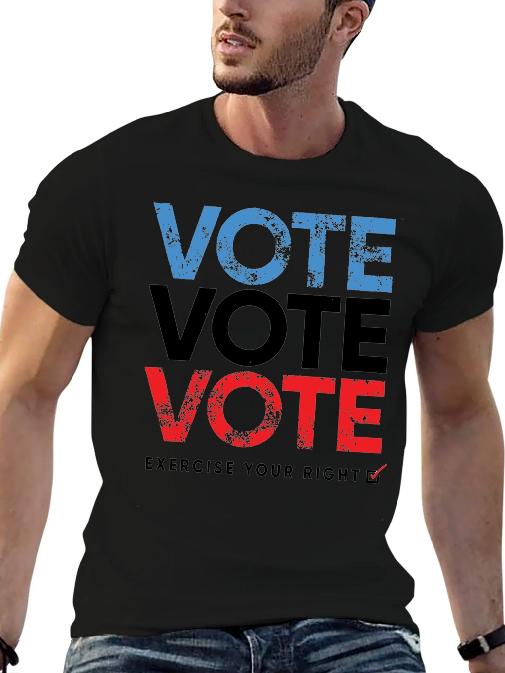 Vote T-Shirt: Exercise Your Right - Black product image 6