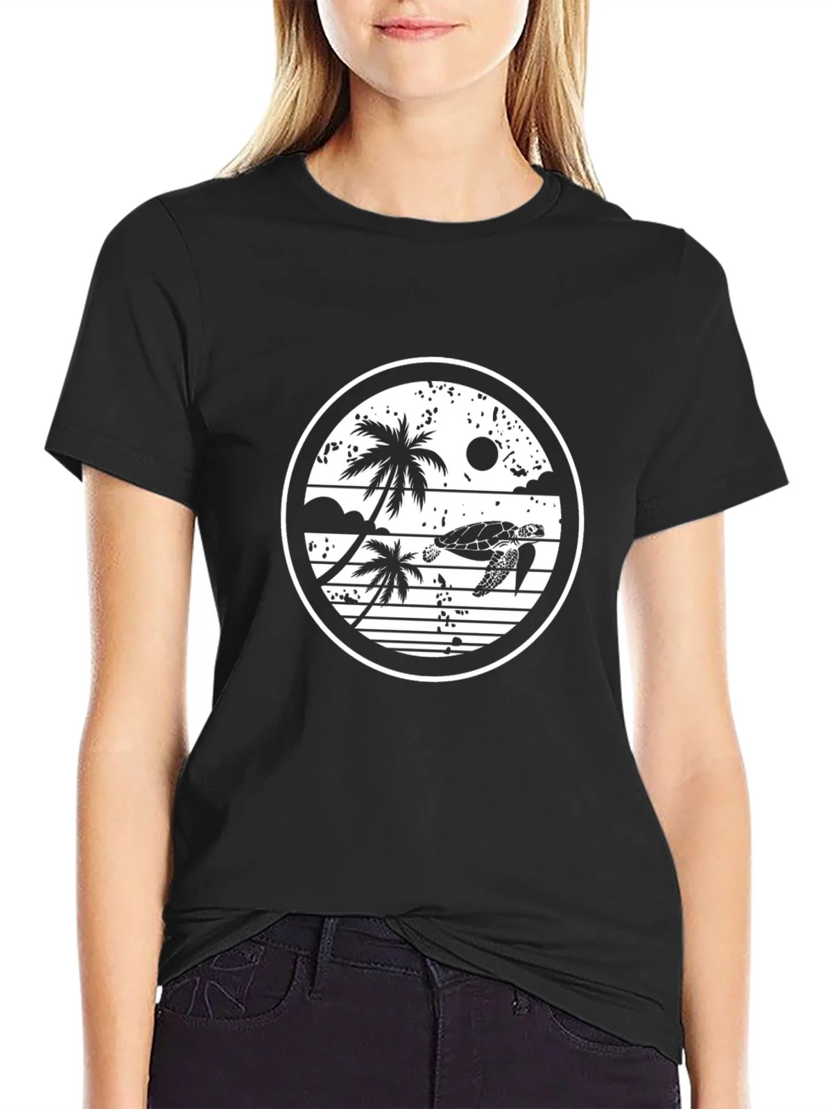 Turtle Palm Graphic T-Shirt product image 2