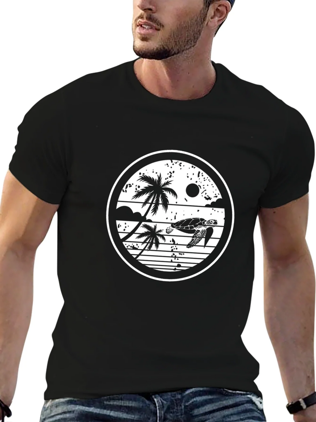 Turtle Palm Graphic T-Shirt product image 6