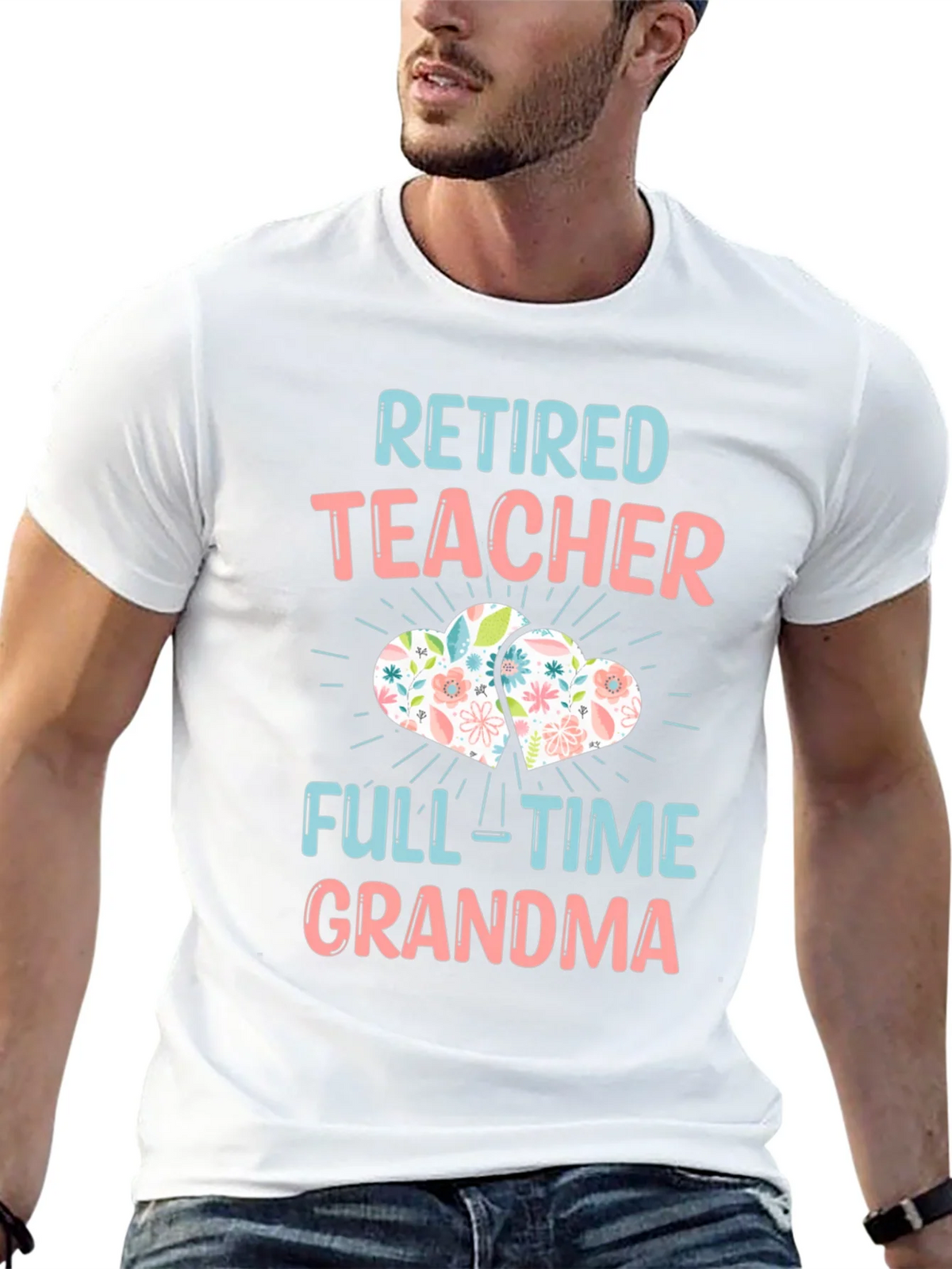 Retired Teacher Full-Time Grandma T-Shirt product image 12