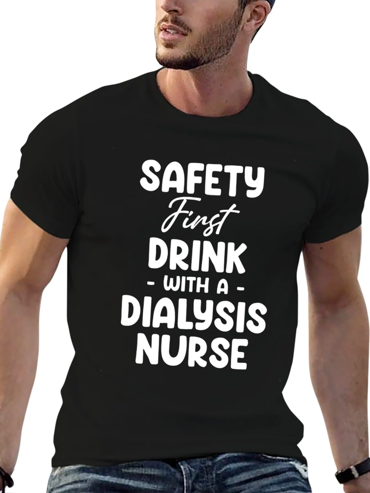 Safety First Dialysis Nurse Tee - Unisex T-Shirt product image 2