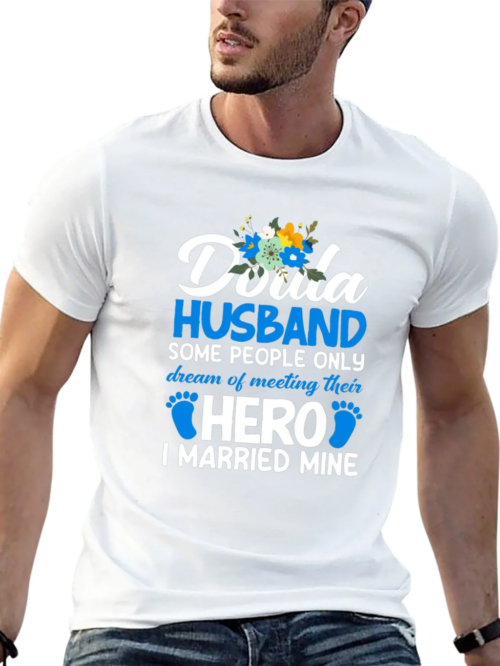 Doula Husband Hero T-Shirt product image 12