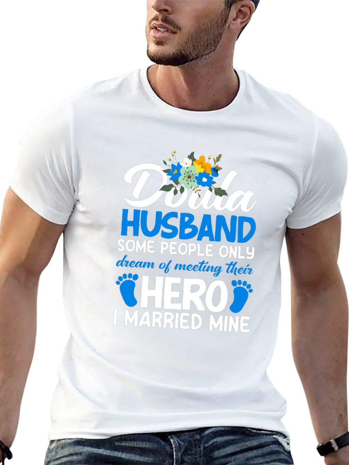 Doula Husband Hero T-Shirt product image 12