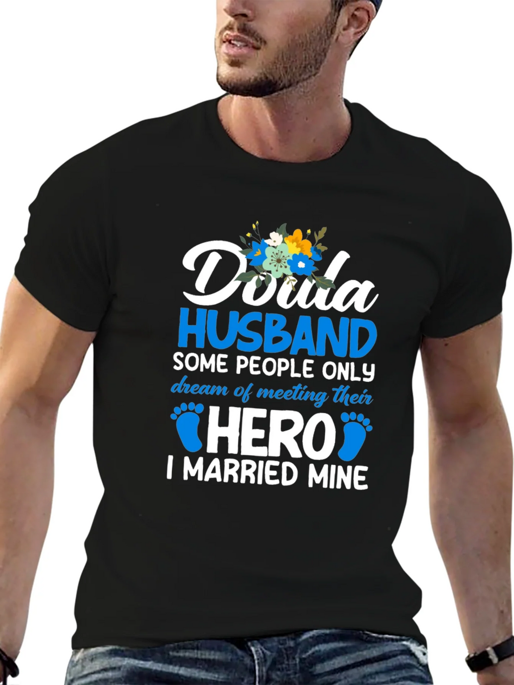 Doula Husband Hero T-Shirt product image 6