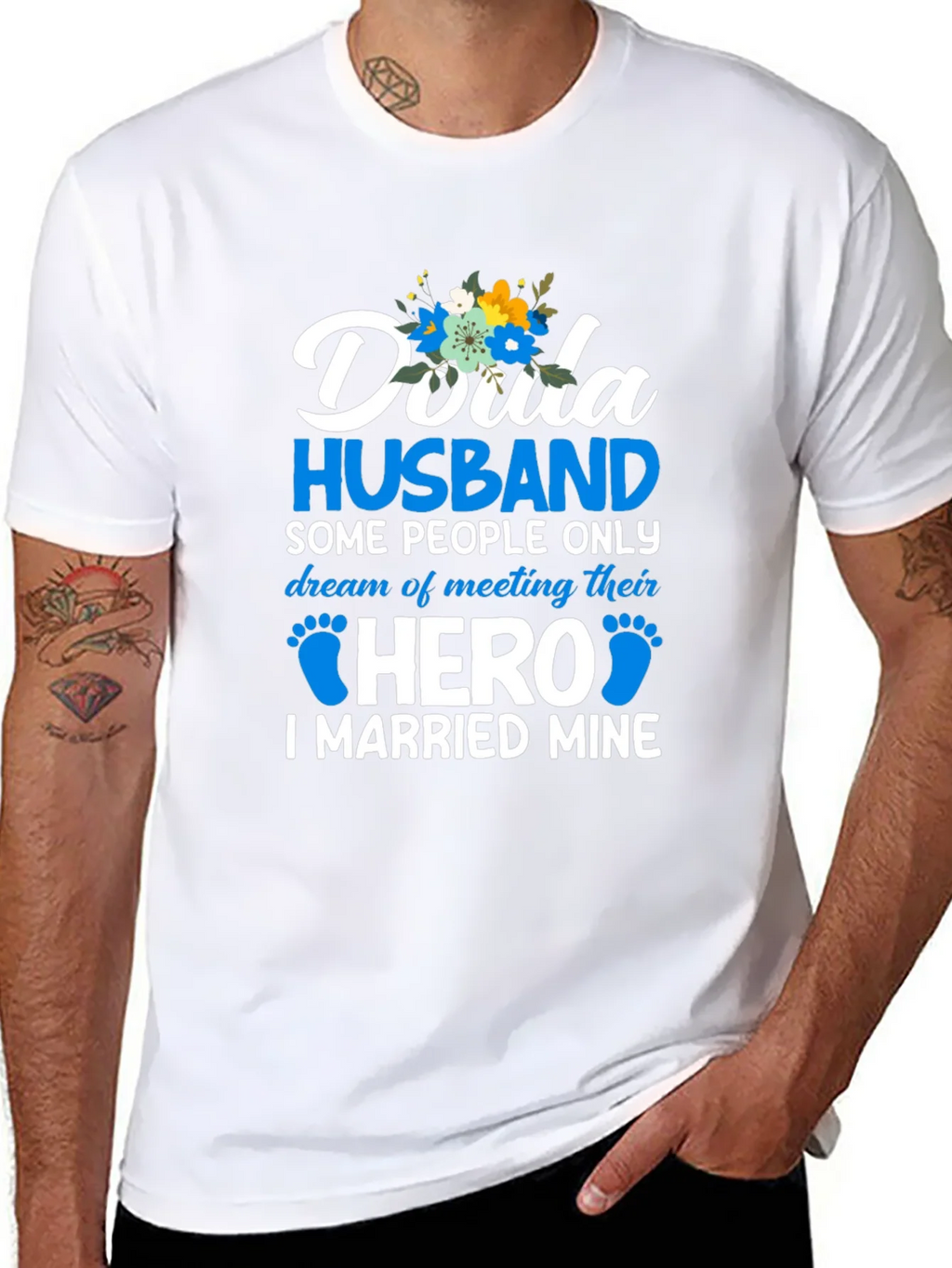 Doula Husband Hero T-Shirt product image 7