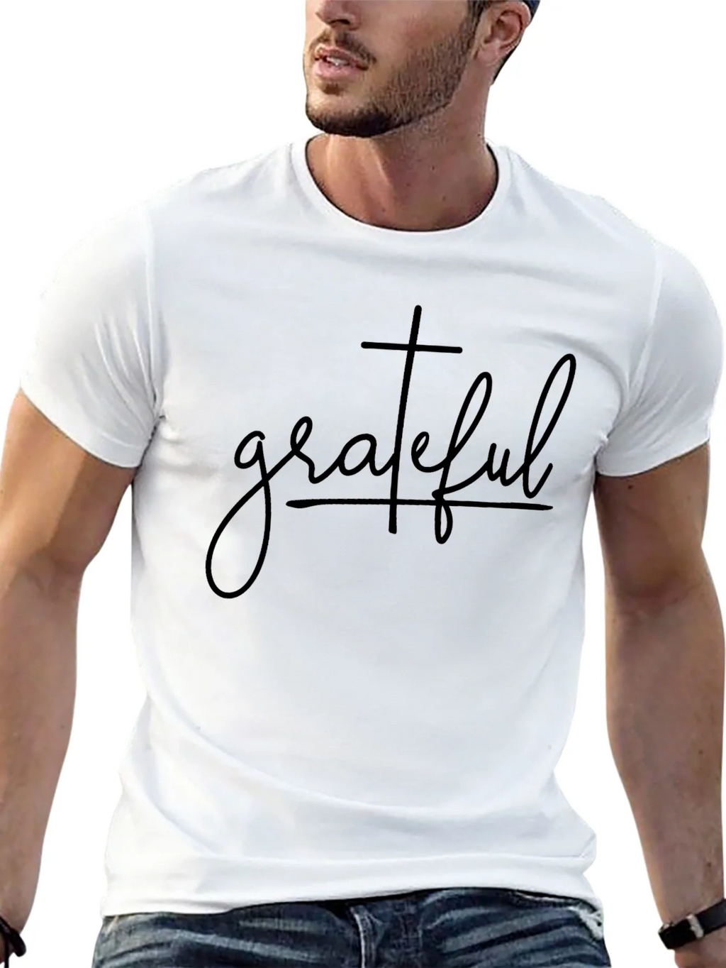 Grateful Christian Tee - Black Crew Neck T-Shirt product image 11