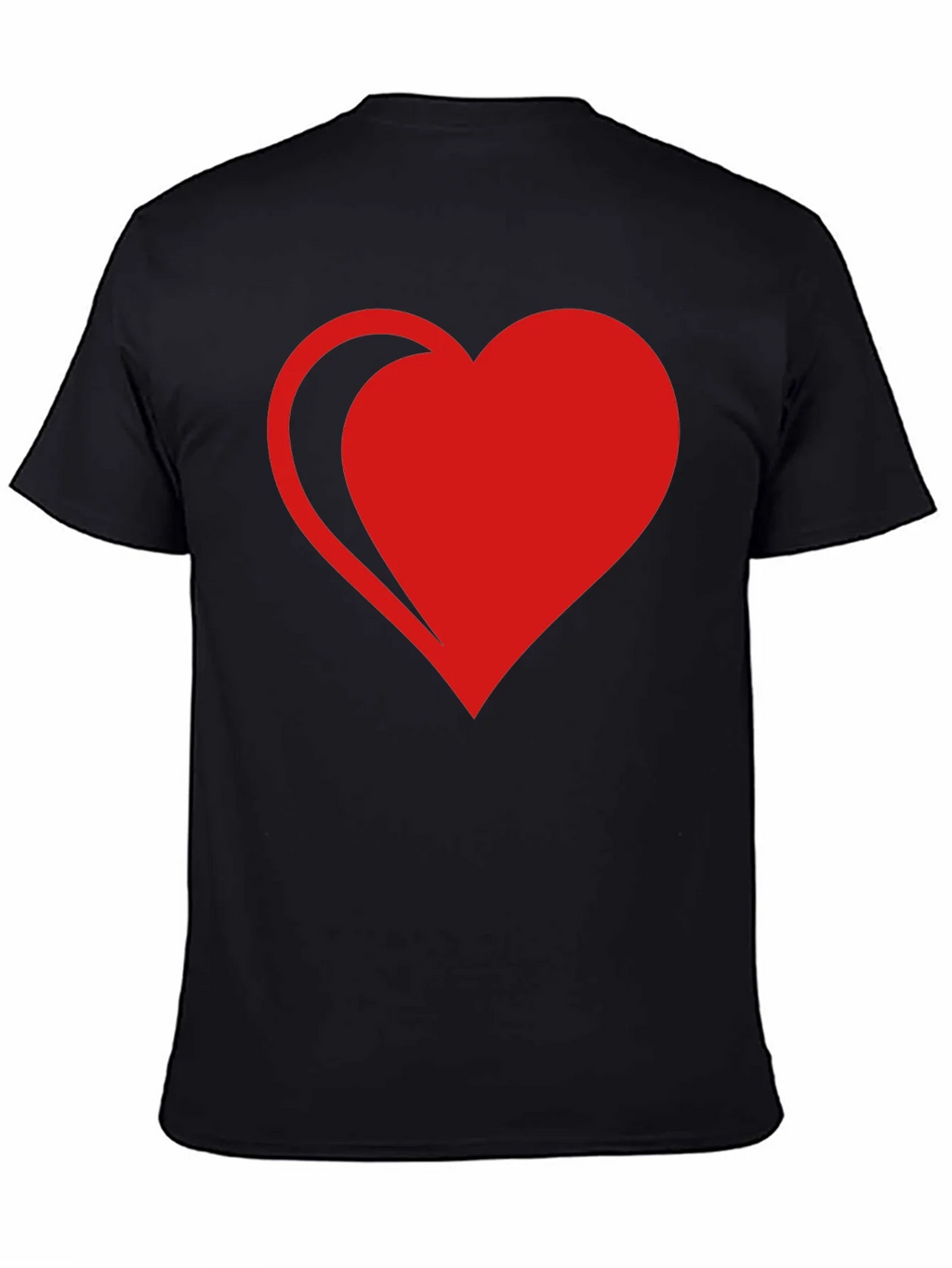 Red Heart Graphic Black T-Shirt product image 4