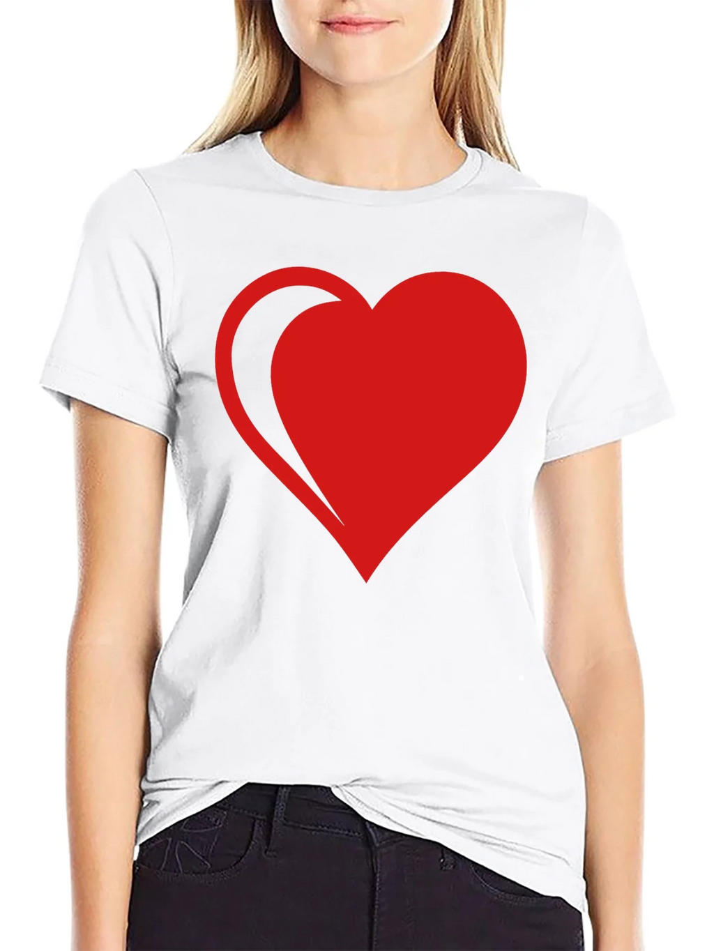 Red Heart Graphic Black T-Shirt product image 8