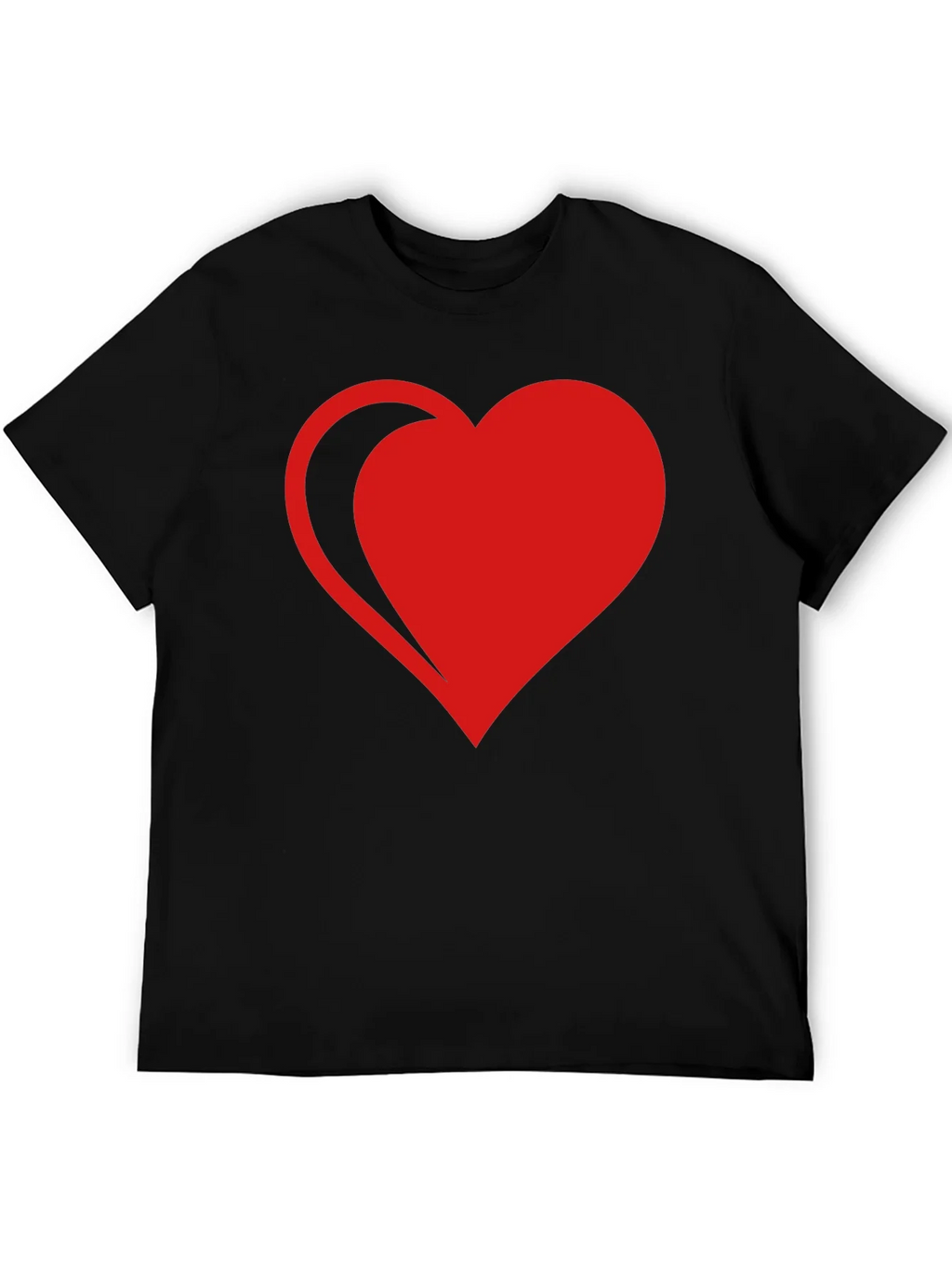 Red Heart Graphic Black T-Shirt product image 5