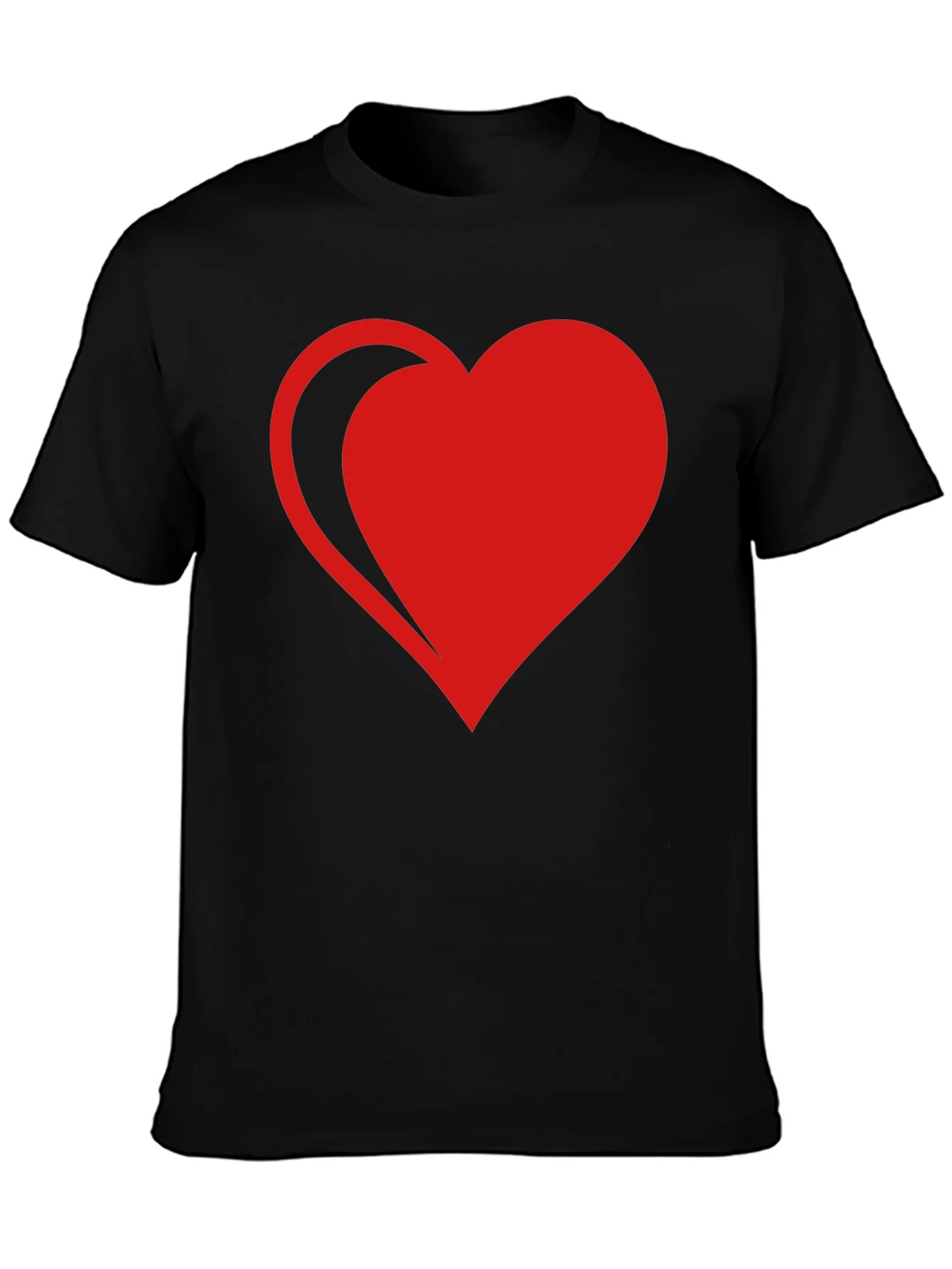 Red Heart Graphic Black T-Shirt product image 3