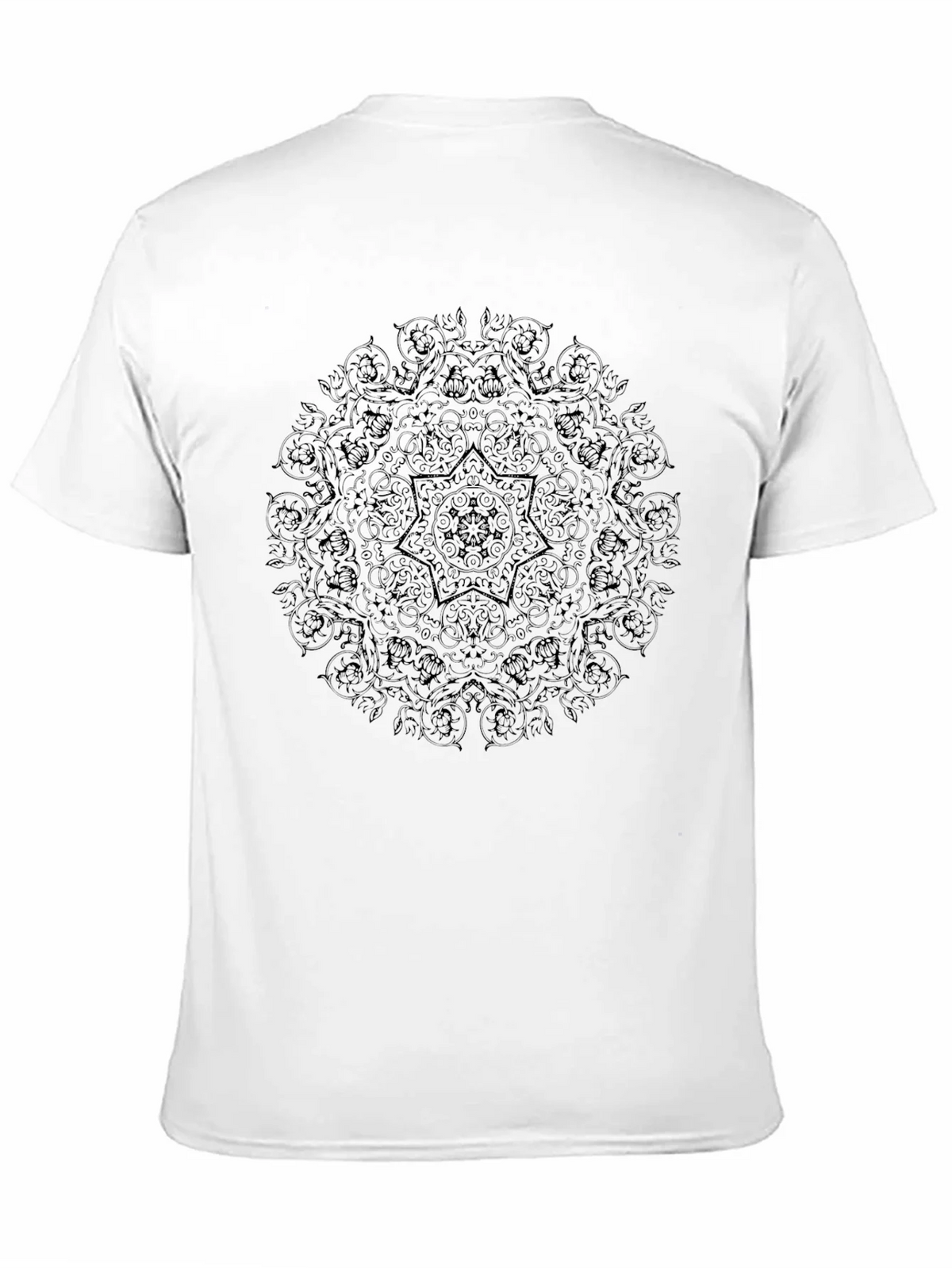 Mandala Print Black Tee | Stylish Casual Wear product image 8