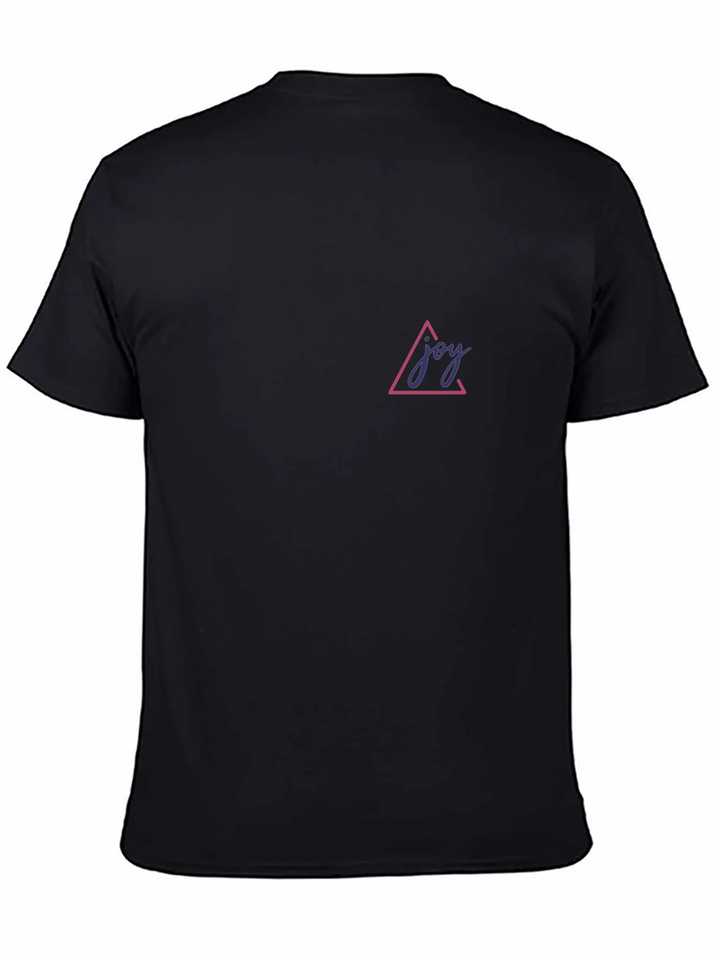 Joy Triangle Graphic Tee - Black Casual T-Shirt product image 4