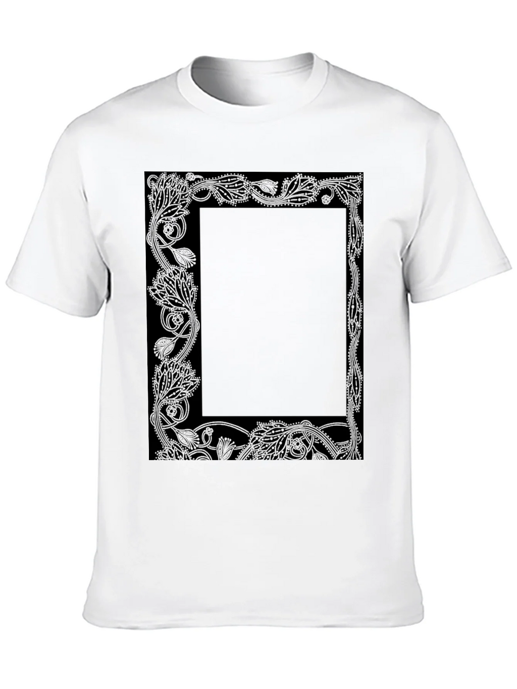 Floral Border Graphic Tee - Black product image 9