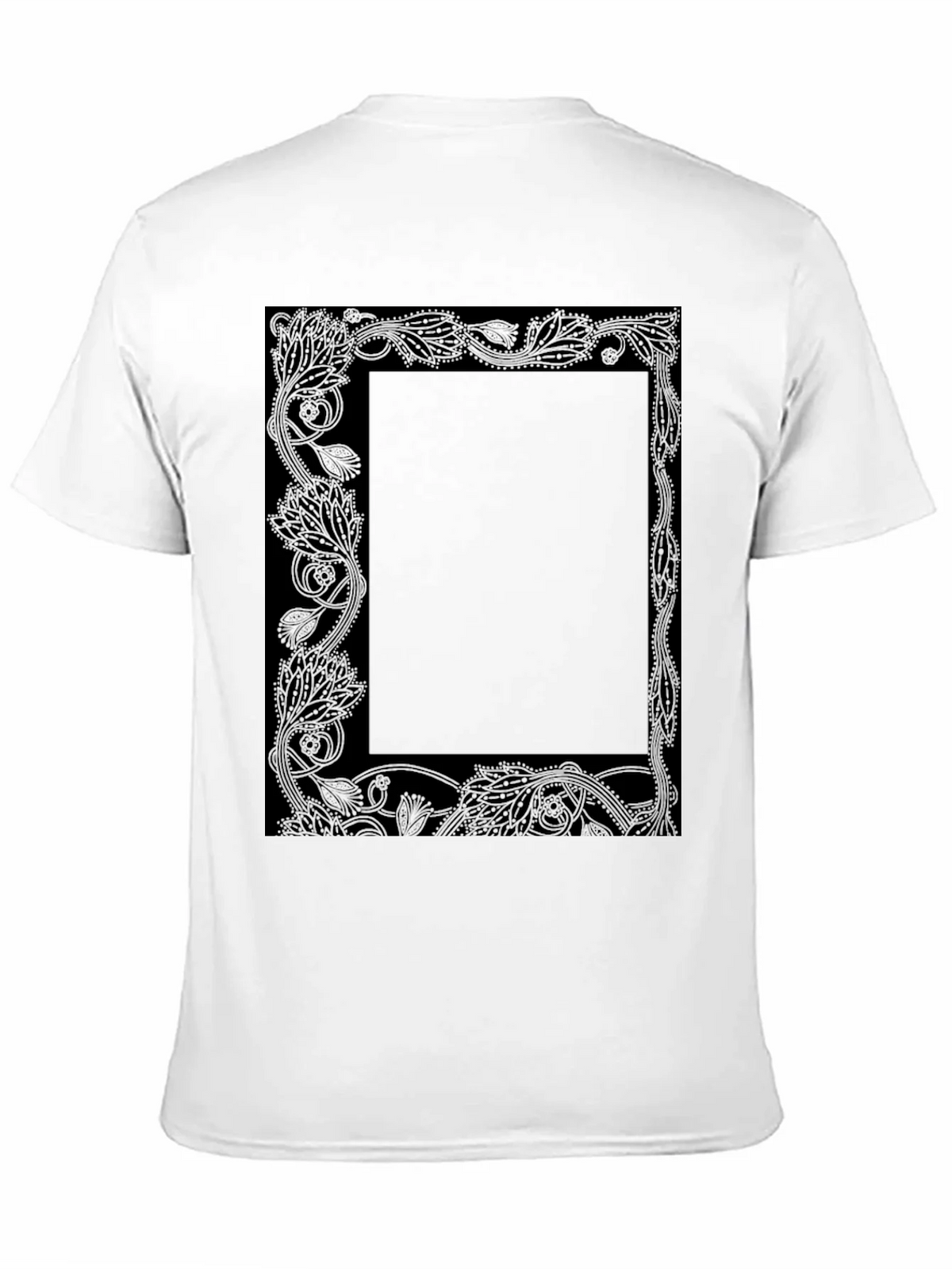Floral Border Graphic Tee - Black product image 10