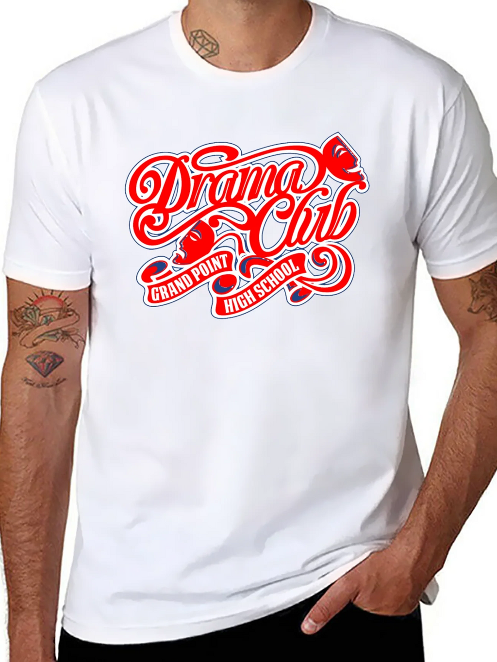 Drama Club High School Black T-Shirt product image 7