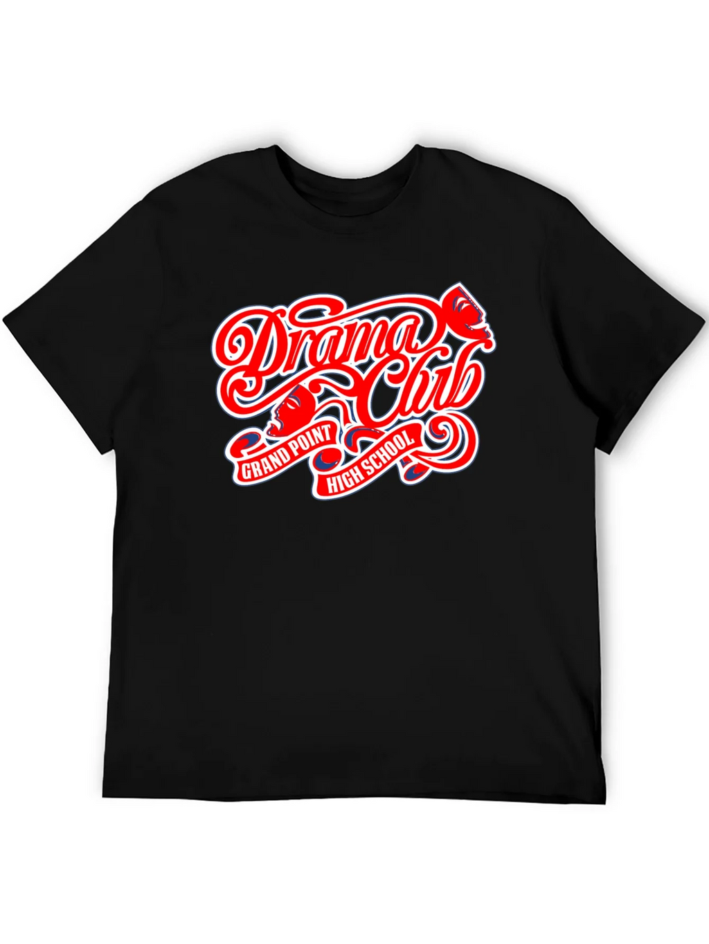 Drama Club High School Black T-Shirt product image 5