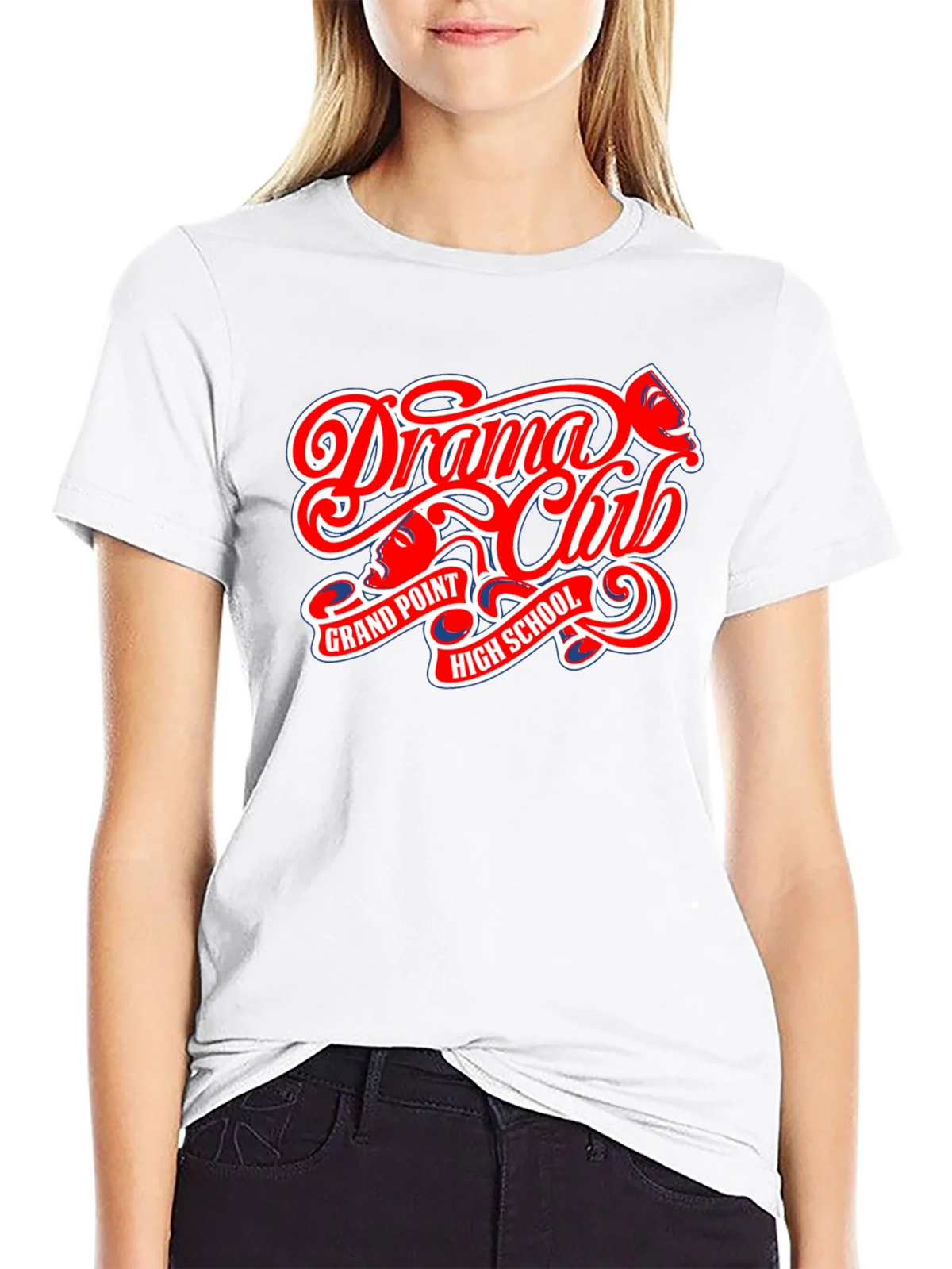 Drama Club High School Black T-Shirt product image 8