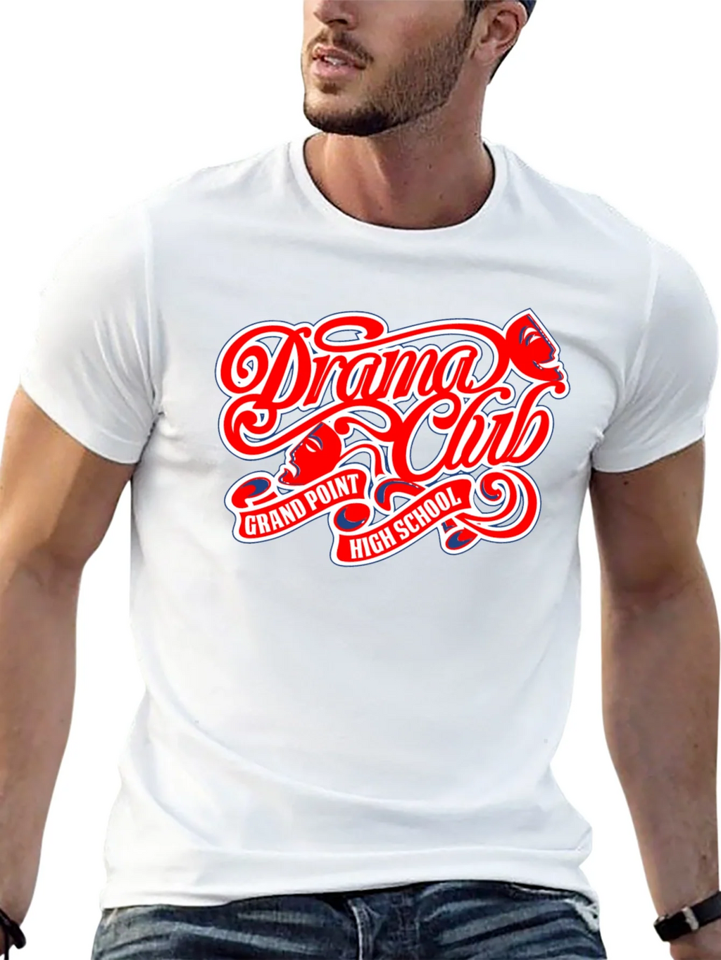 Drama Club High School Black T-Shirt product image 12
