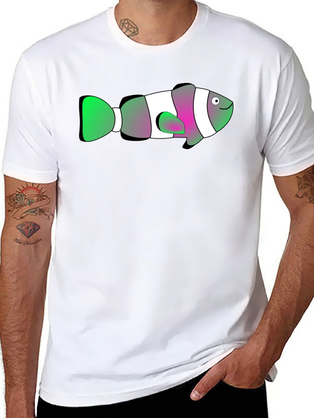 Clown Fish Graphic Tee - Black T-Shirt product image 4