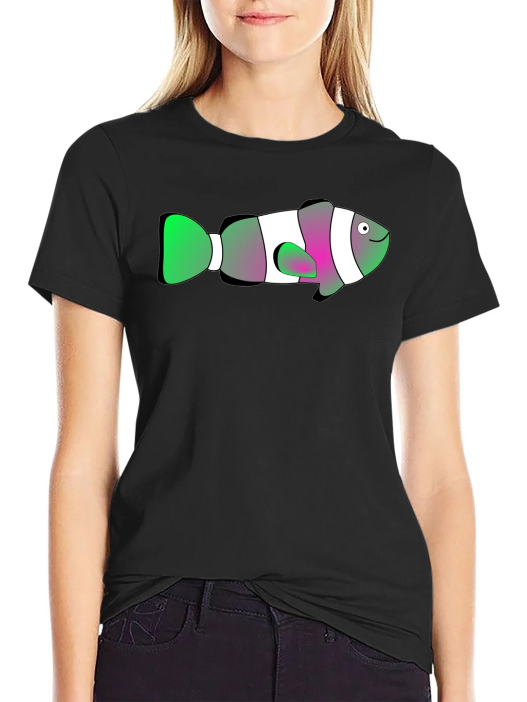 Clown Fish Graphic Tee - Black T-Shirt product image 1