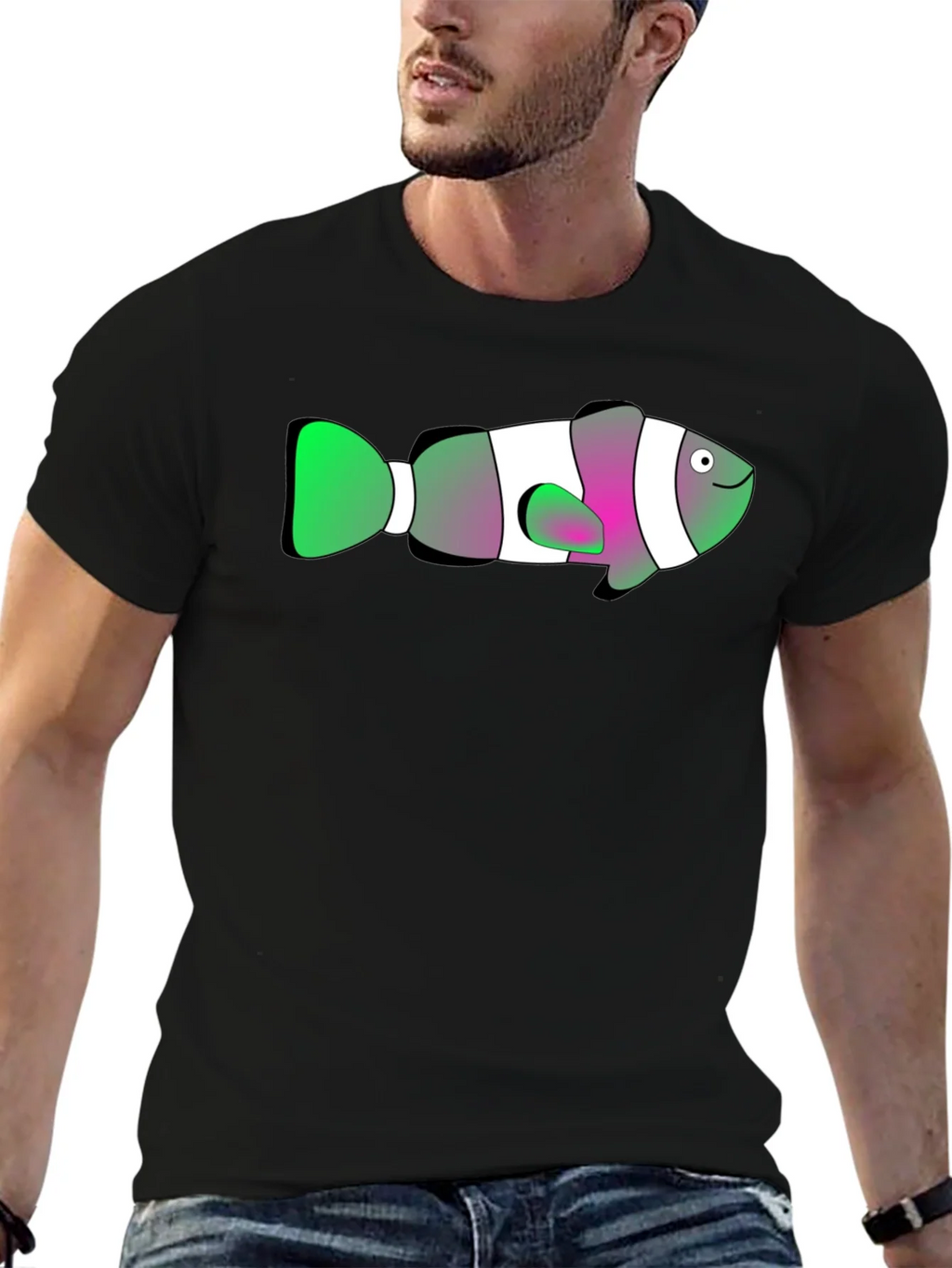 Clown Fish Graphic Tee - Black T-Shirt product image 3
