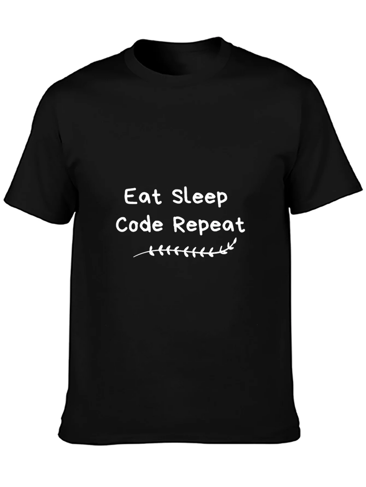 Eat Sleep Code Repeat Black T-Shirt - Programmer Tee product image 3