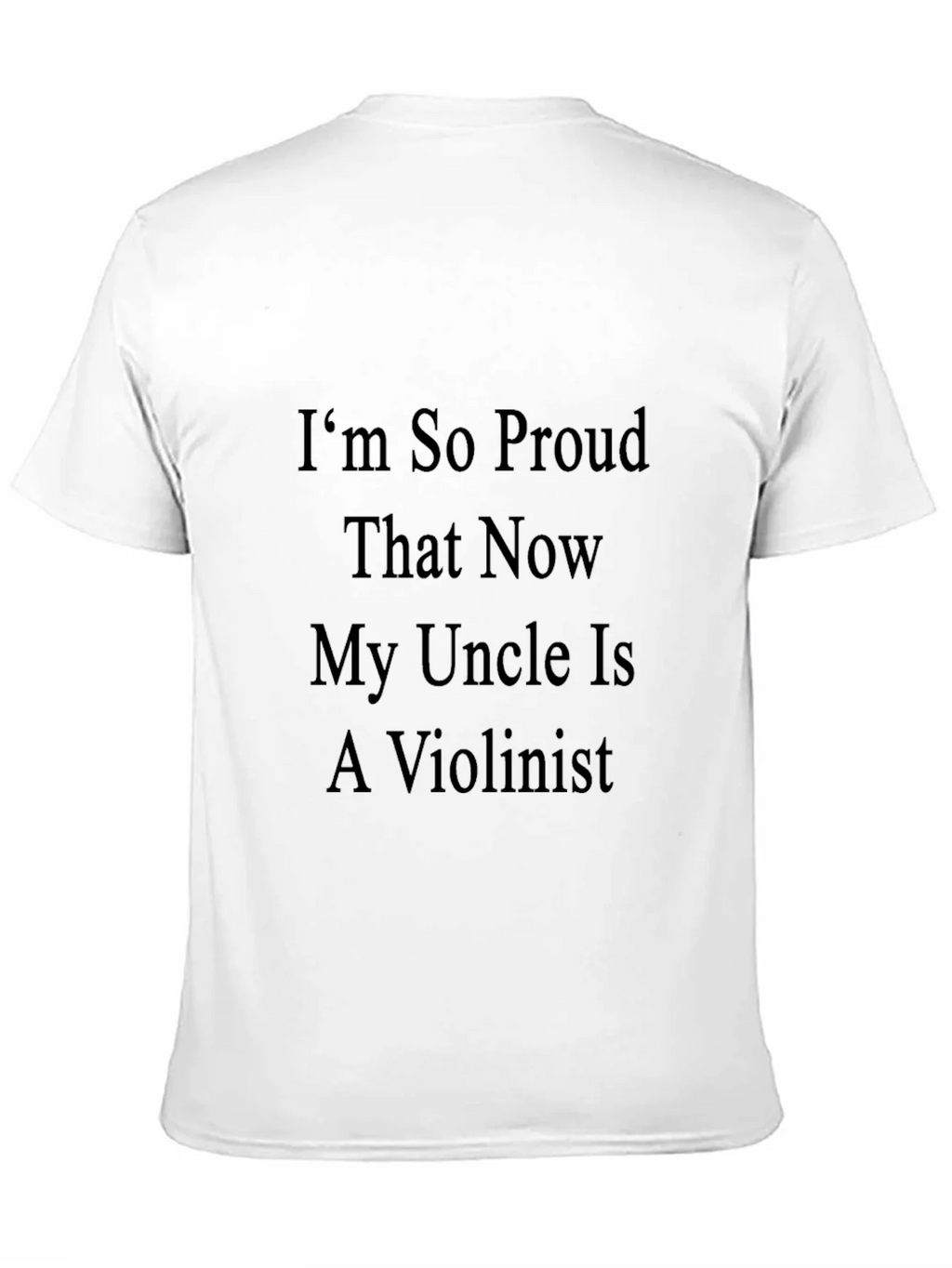 Proud Violinist Uncle Graphic Tee - Black Cotton T-Shirt product image 10