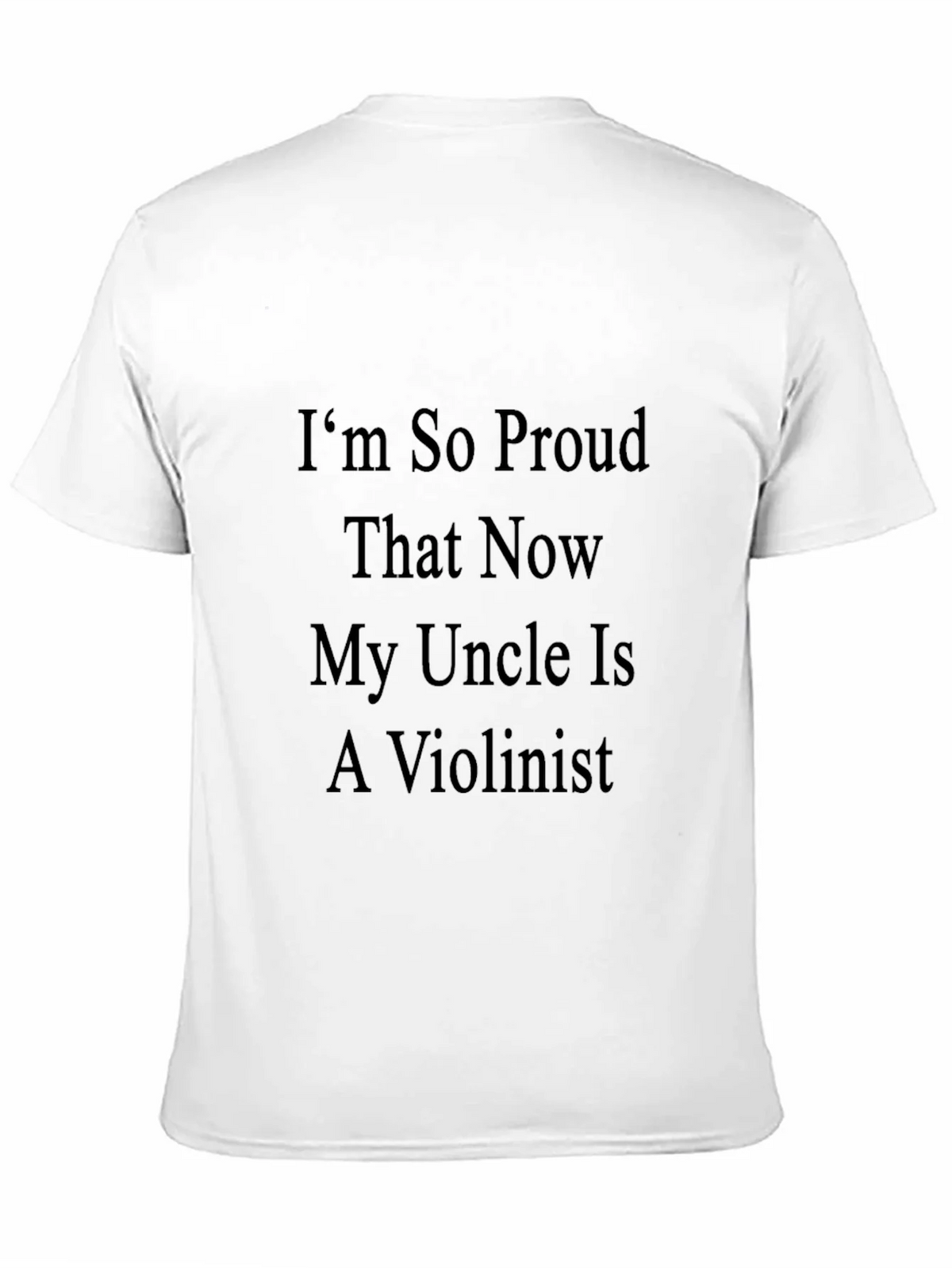 Proud Violinist Uncle Graphic Tee - Black Cotton T-Shirt product image 10