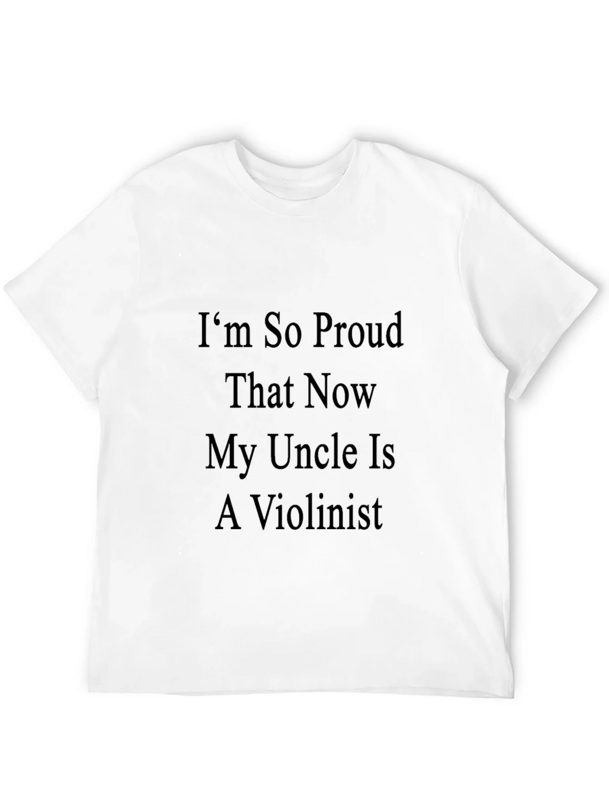Proud Violinist Uncle Graphic Tee - Black Cotton T-Shirt product image 11