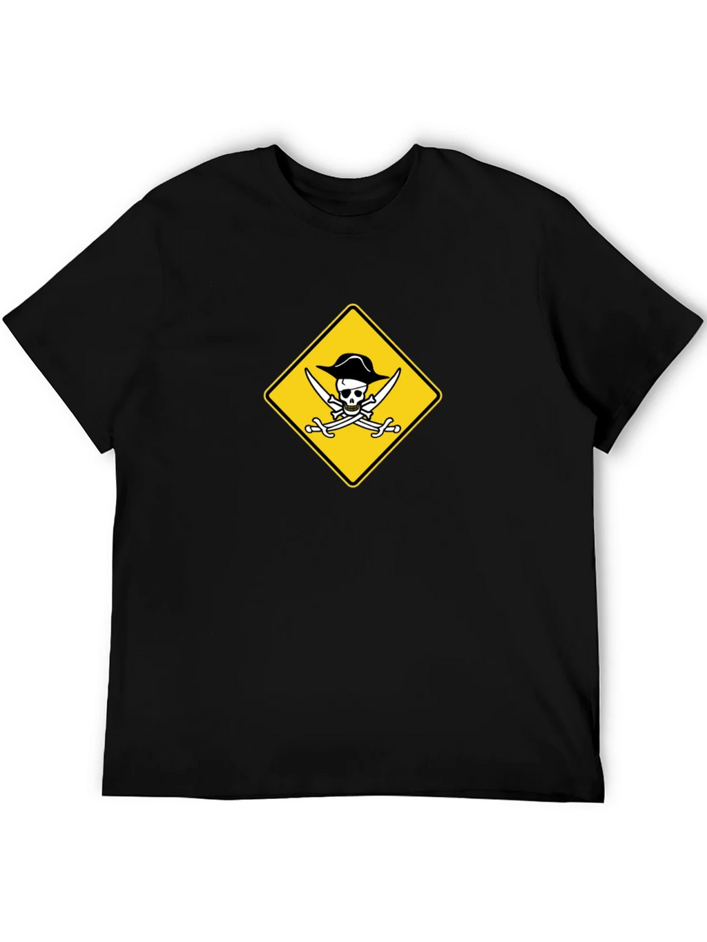 Pirate Skull & Swords Graphic Black T-Shirt product image 5