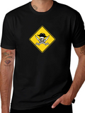 Pirate Skull & Swords Graphic Black T-Shirt product image 1