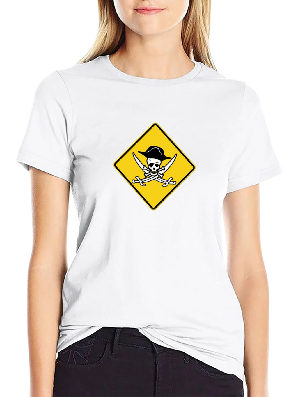 Pirate Skull & Swords Graphic Black T-Shirt product image 8