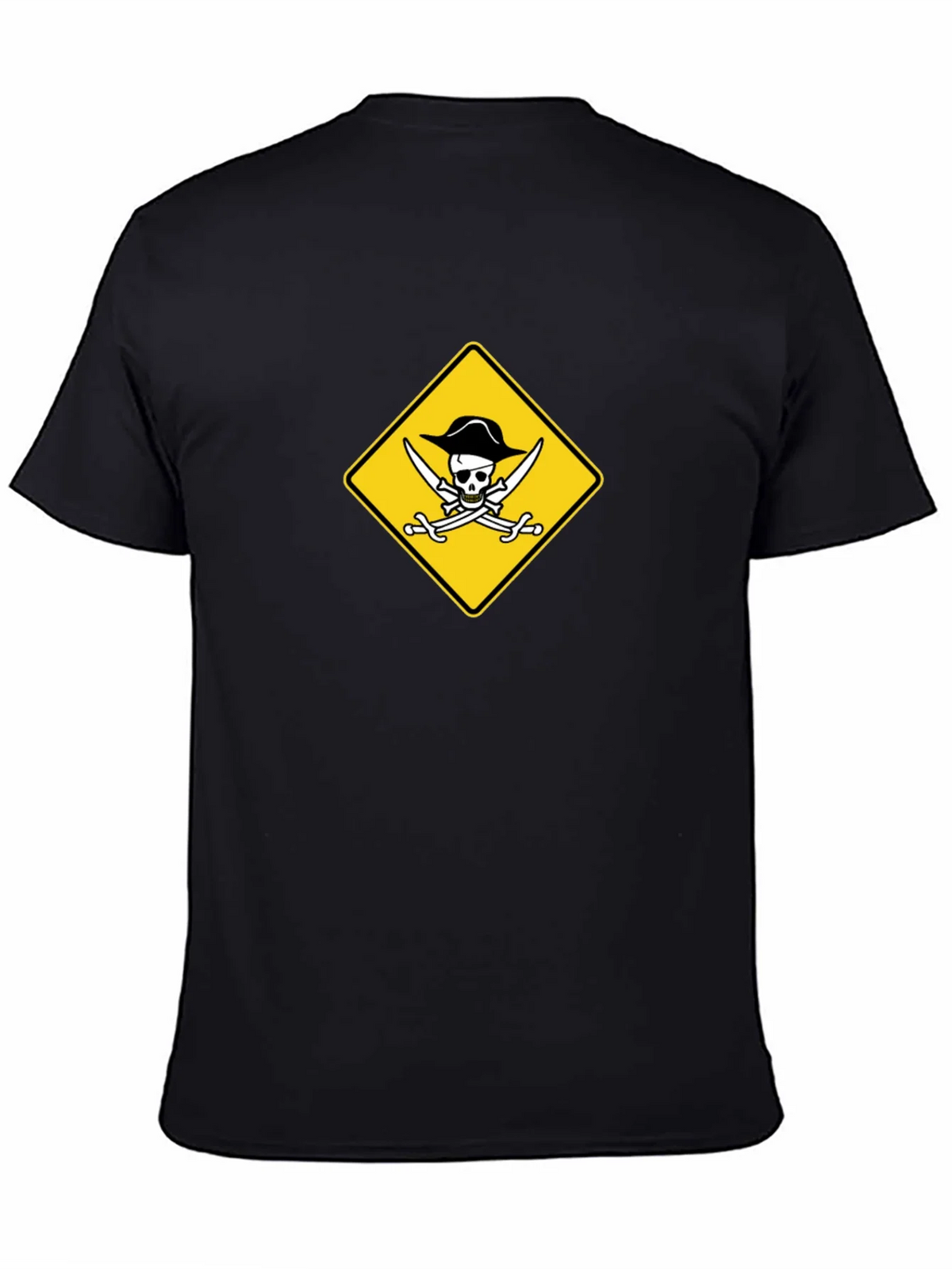 Pirate Skull & Swords Graphic Black T-Shirt product image 4