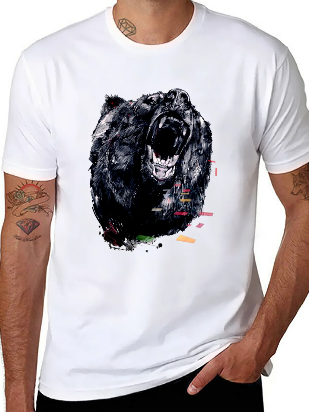 Bear Graphic Tee - Mens Black T-Shirt product image 7