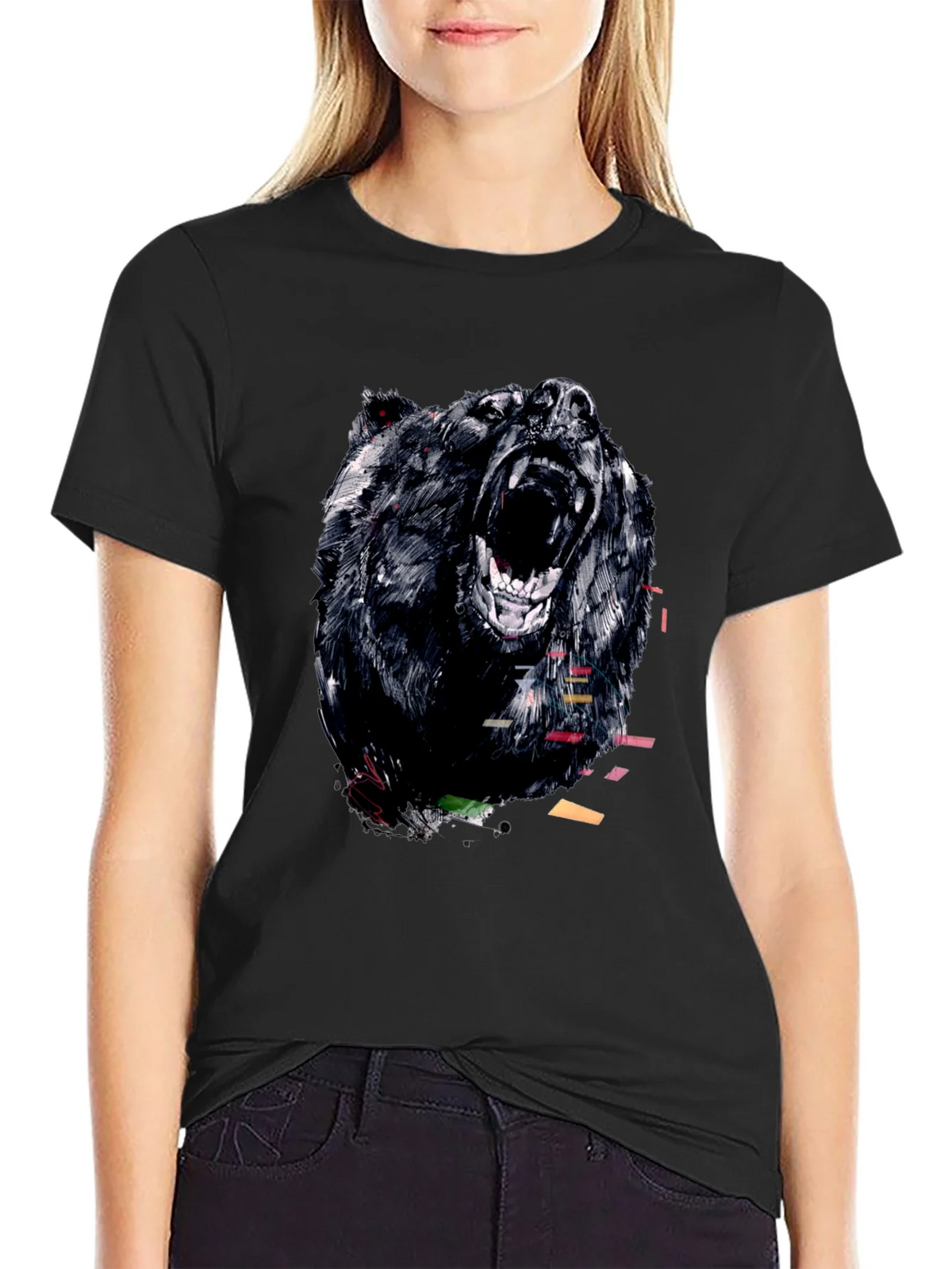 Bear Graphic Tee - Mens Black T-Shirt product image 2