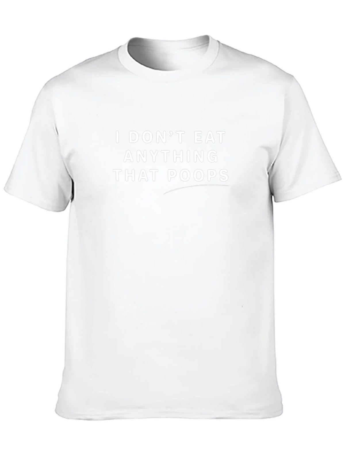 Vegan Statement Tee - I Dont Eat Anything That Poops product image 7