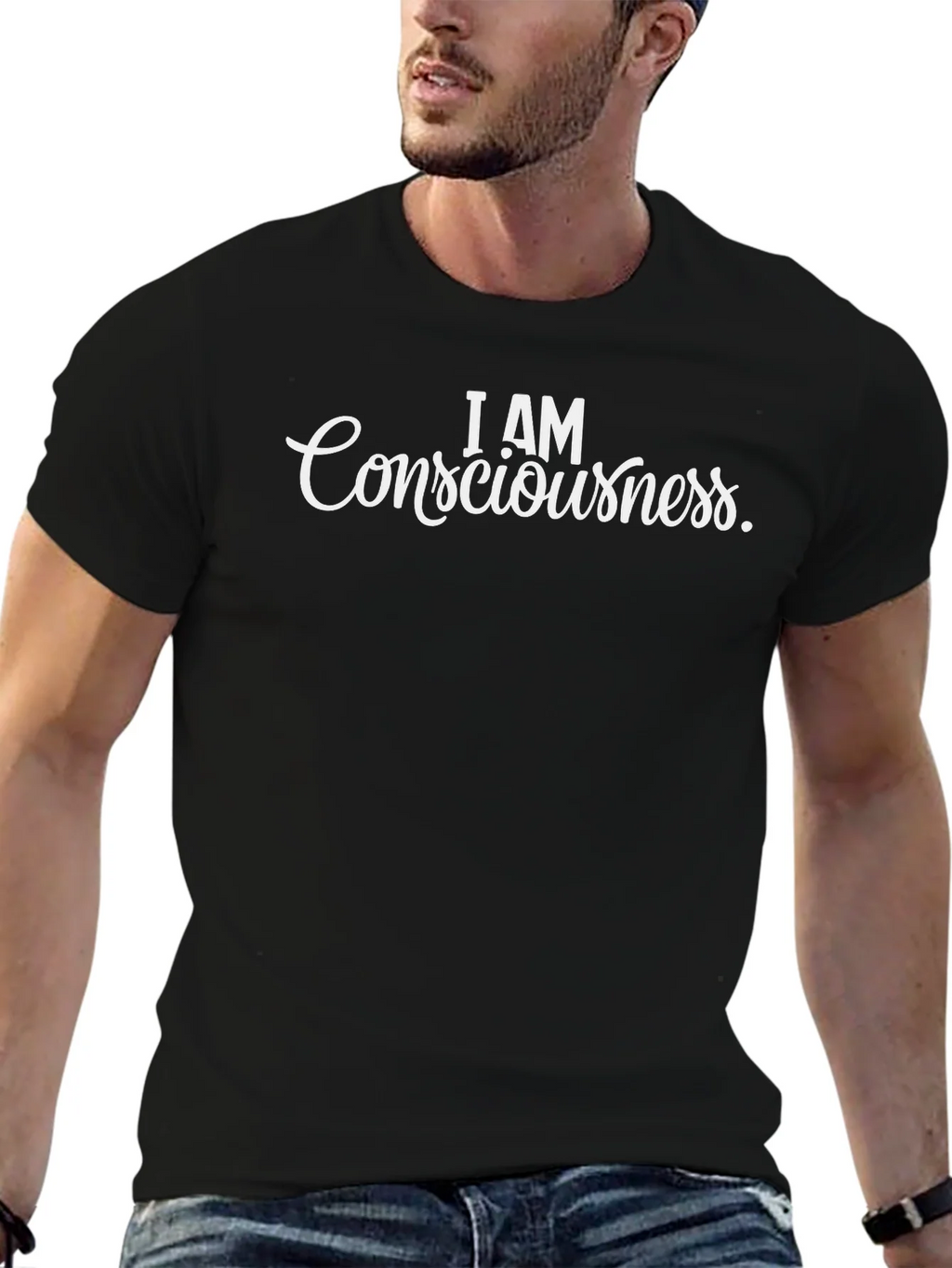 I AM Consciousness Black T-Shirt product image 6