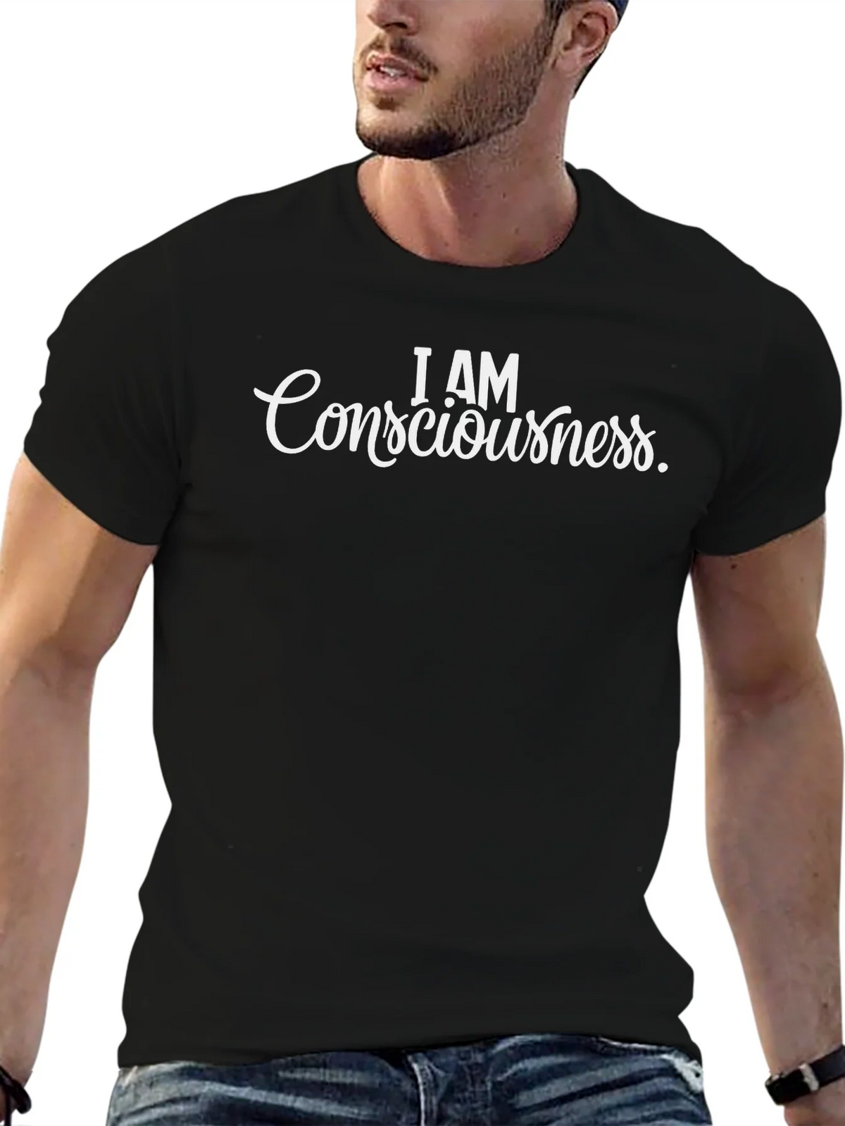 I AM Consciousness Black T-Shirt product image 6