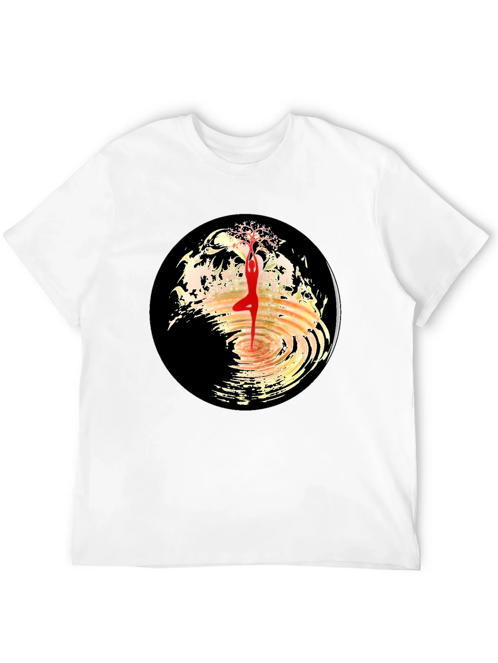 Yoga Tree Pose Graphic Tee - Black product image 11