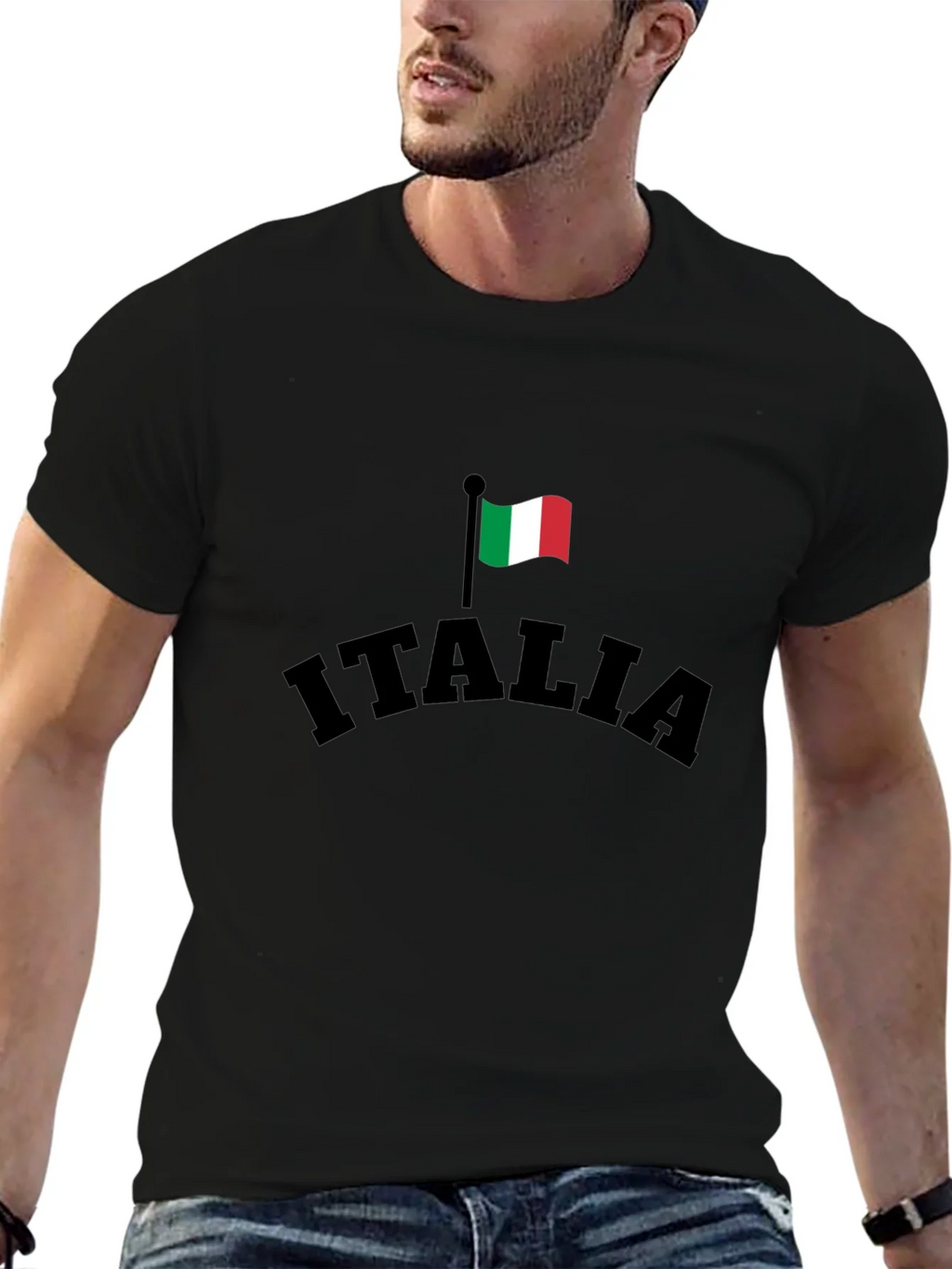 Italia Flag Graphic T-Shirt - Stylish Italian Pride Tee product image 6