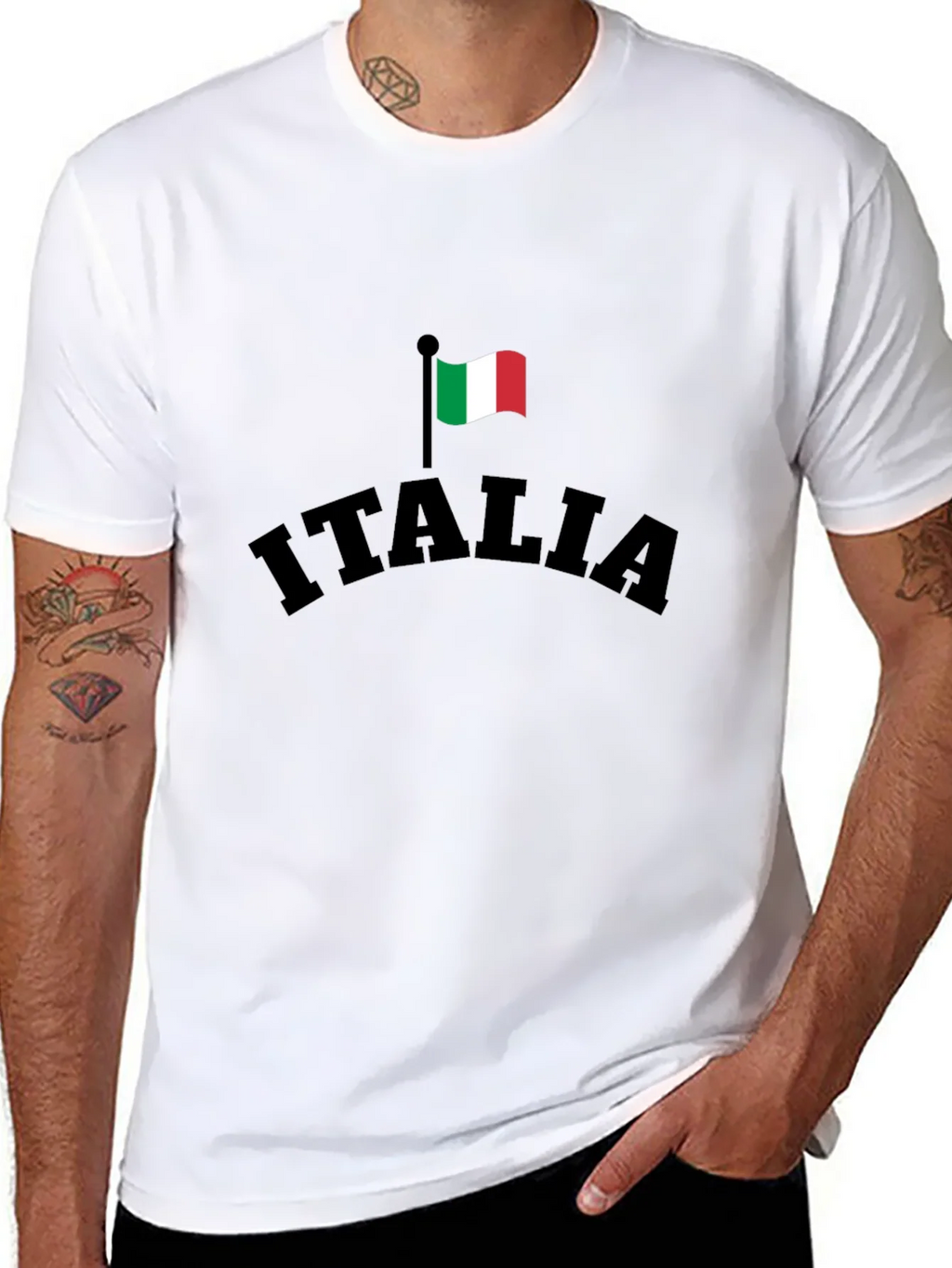 Italia Flag Graphic T-Shirt - Stylish Italian Pride Tee product image 7